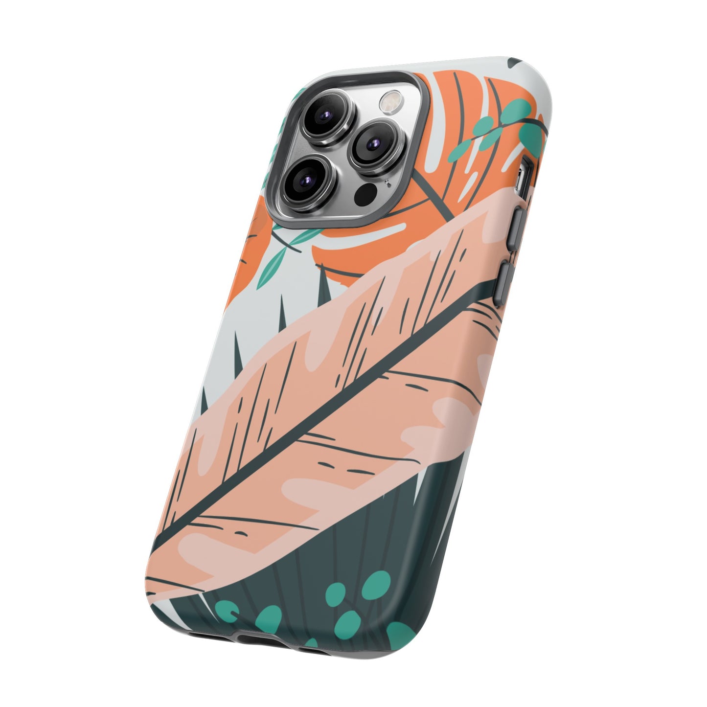 "Vibrant Tropical-Themed Phone Case β Perfect for Summer Adventures! (Fits iPhone 12 to iPhone 15)
