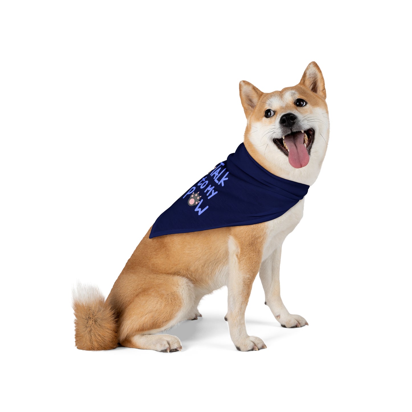 “Talk to My Paw” Dog Bandana – Funny Pet Scarf for Stylish Pups | National Dog Day Edition