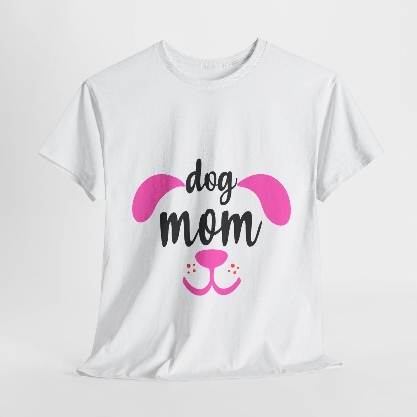 Dog Mom T-Shirt – Cute Pink Pet Lover Graphic Tee | National Dog Day Shirt
