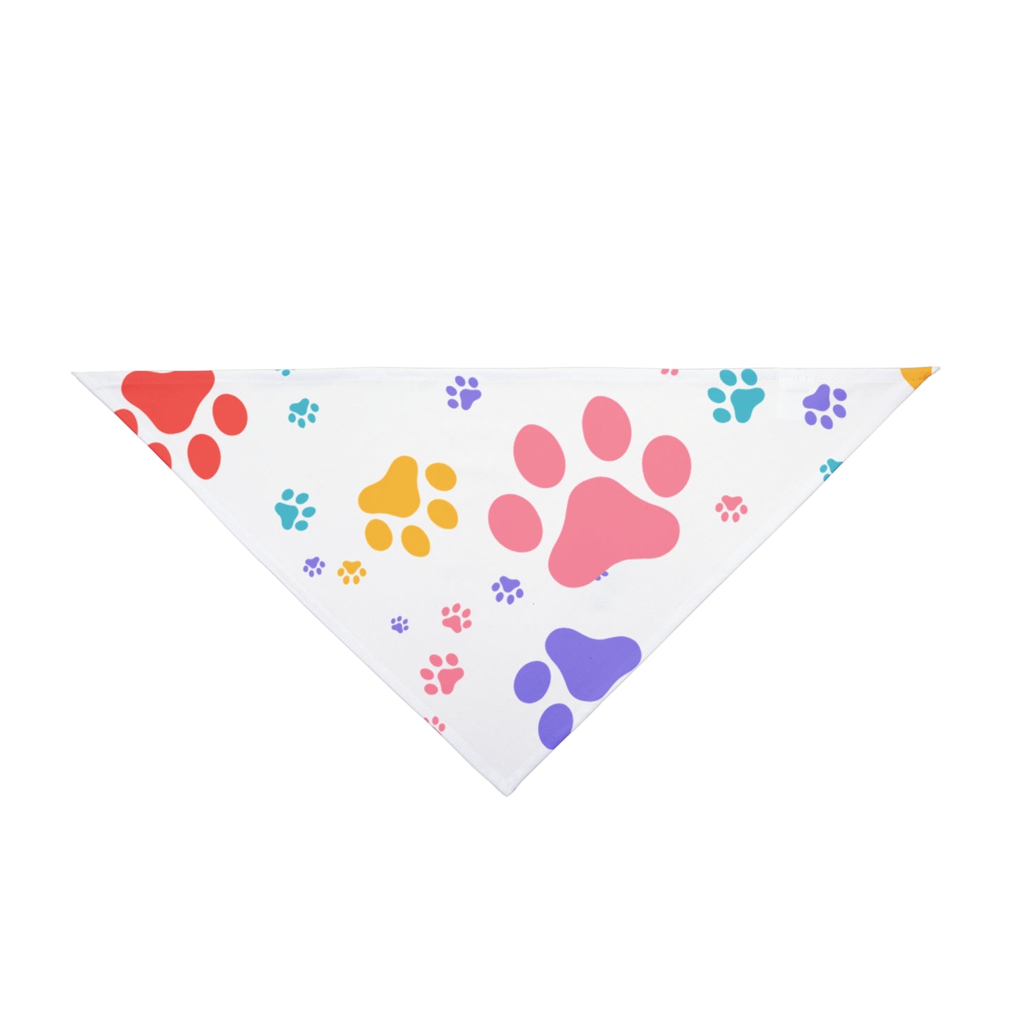 Paw Print Dog Bandana - Colorful Pet Accessory for Small & Medium Dogs National Dog Day Gift Idea