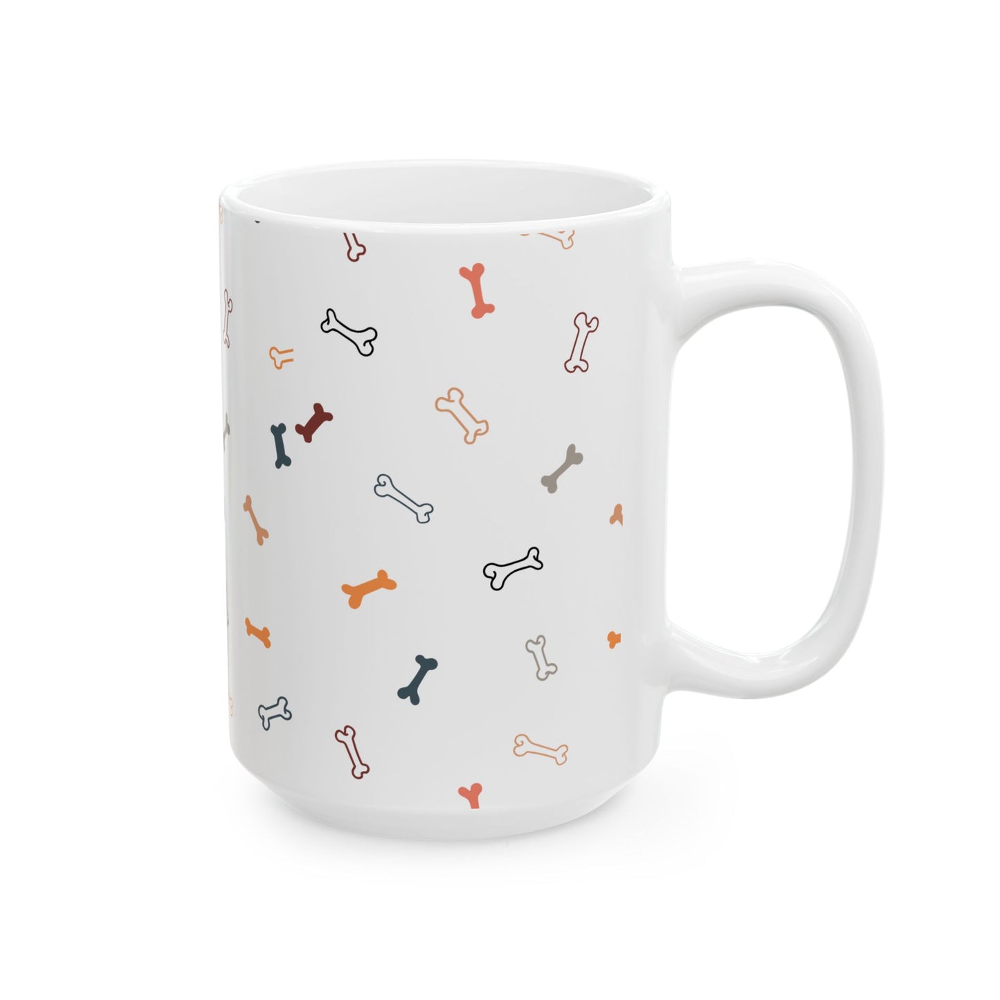 Dog Bone Coffee Mug – Cute Ceramic Pet Lover’s Gift, 11oz & 15oz