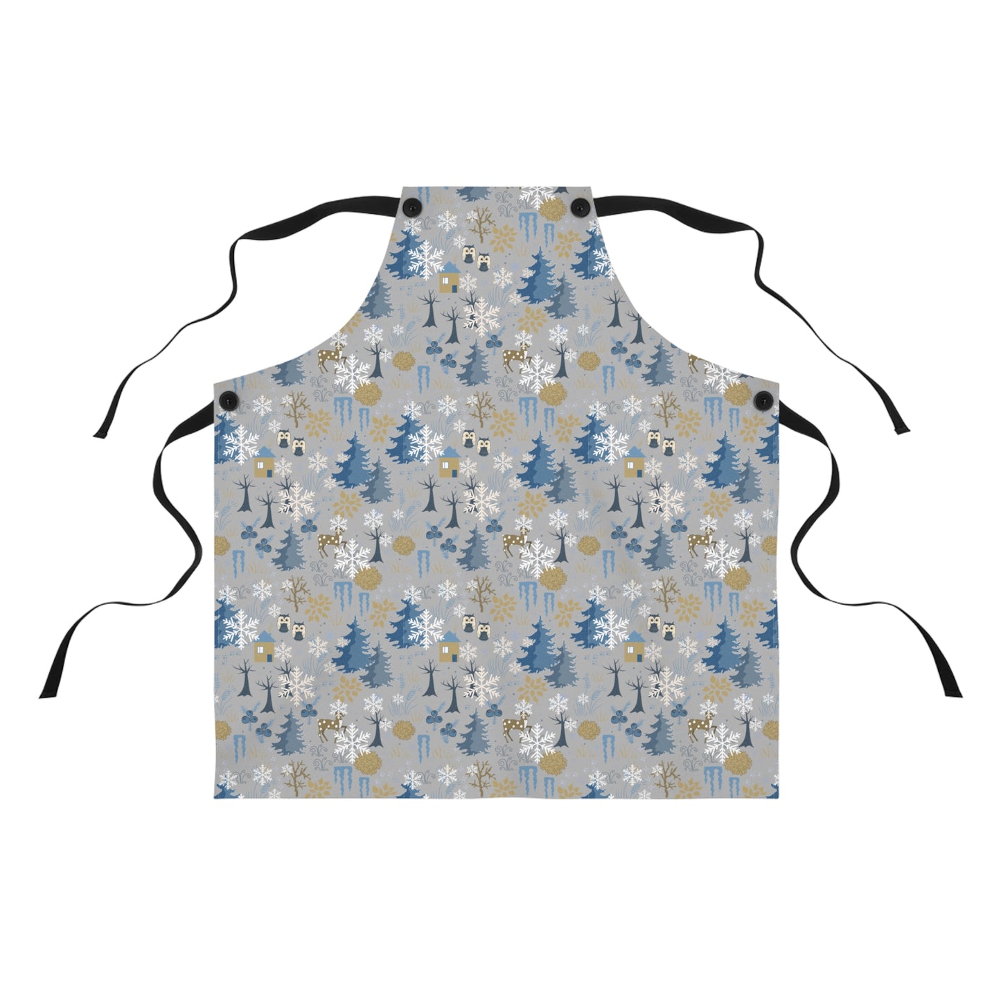 Winter Woodland Holiday Apron | Festive Kitchen Essential