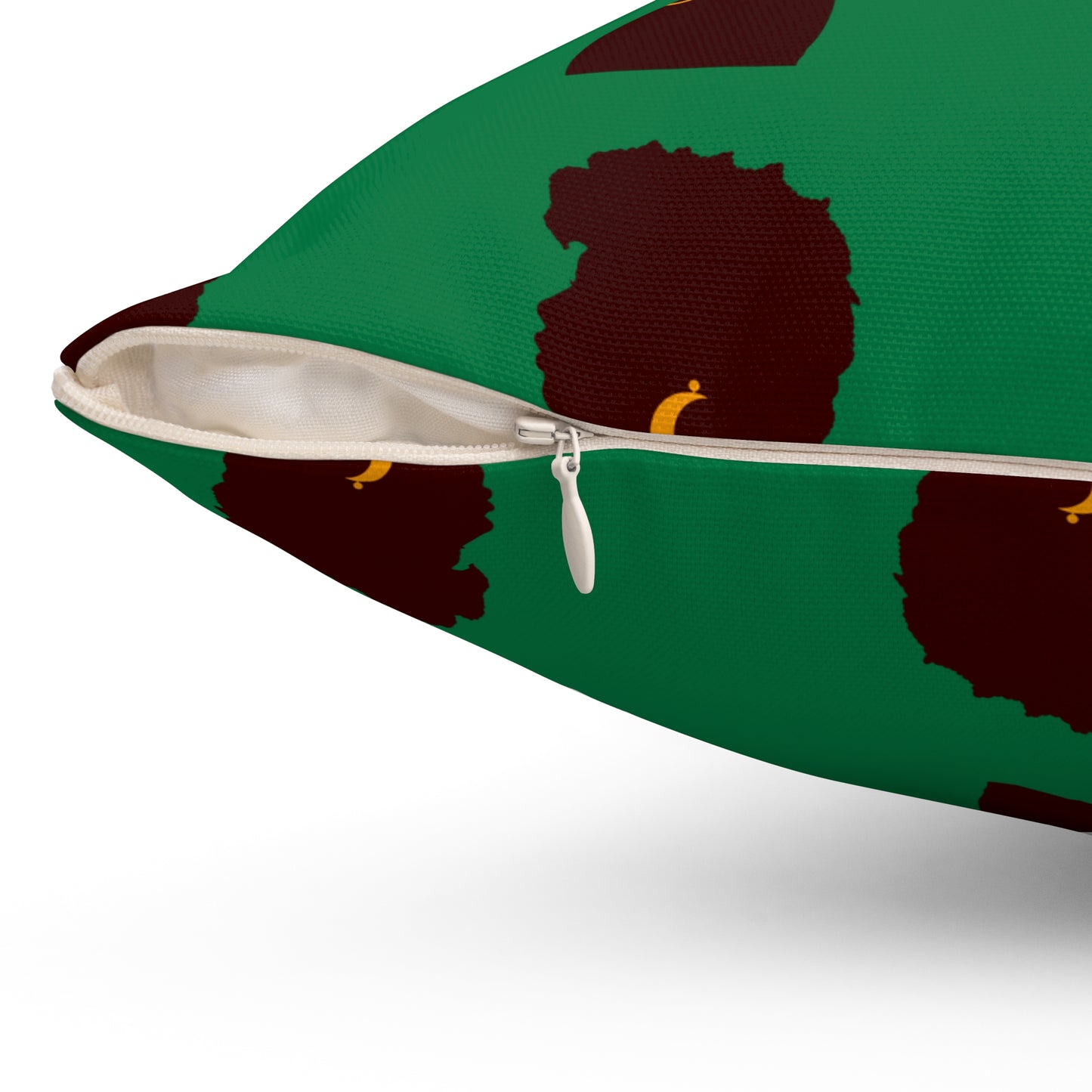 Black Excellence Throw Pillow Afrocentric Home Decor and Gift- Green