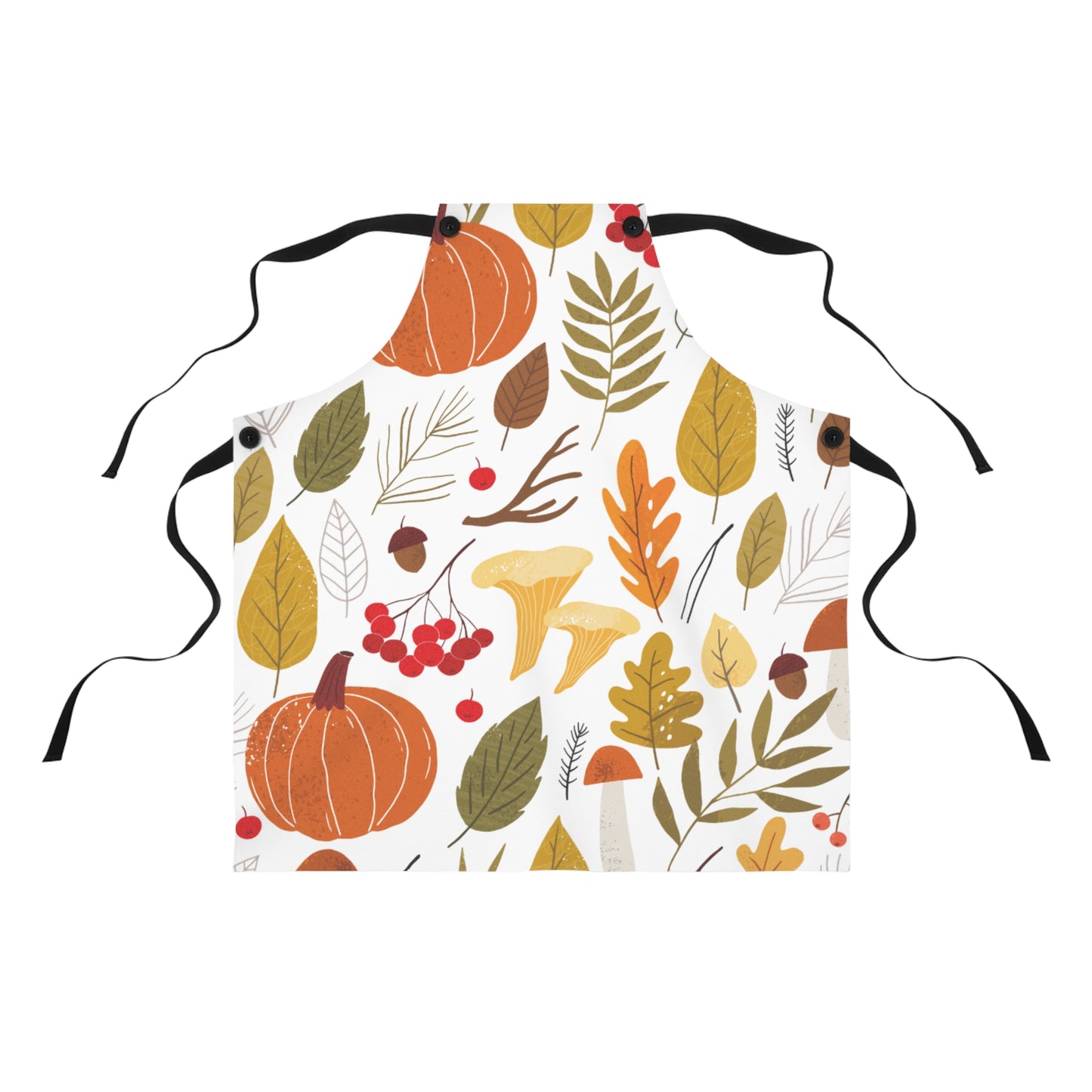 Rustic Thanksgiving Apron | Stylish Autumn Cooking Apron with Pockets | Perfect Gift for Fall Cooking Lovers