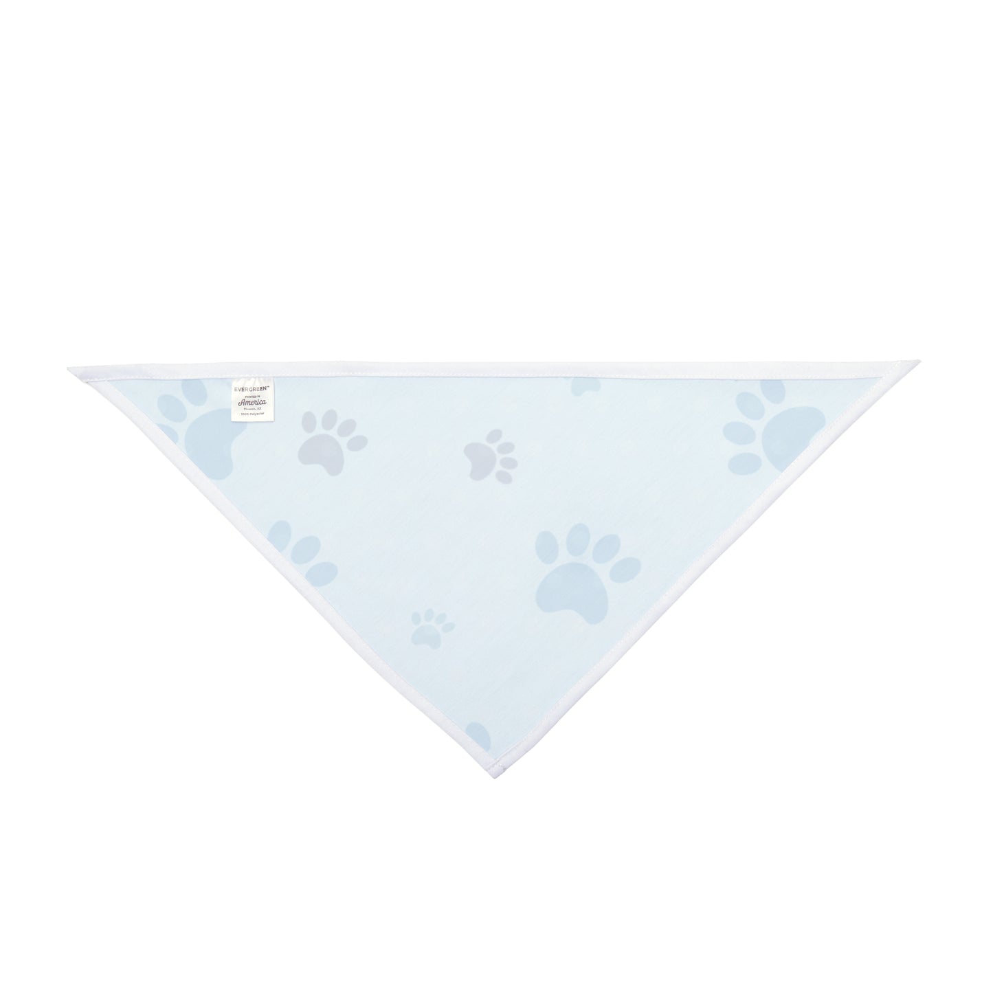 Blue Paw Print Pet Bandana – Cute Custom Dog Accessory for National Dog Day