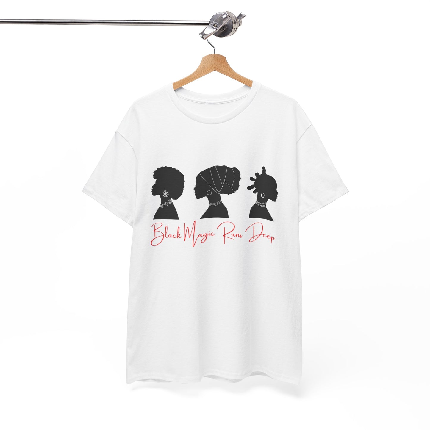 Black Magic Runs Deep Unisex Heavy Cotton T-Shirt | Empowerment Apparel