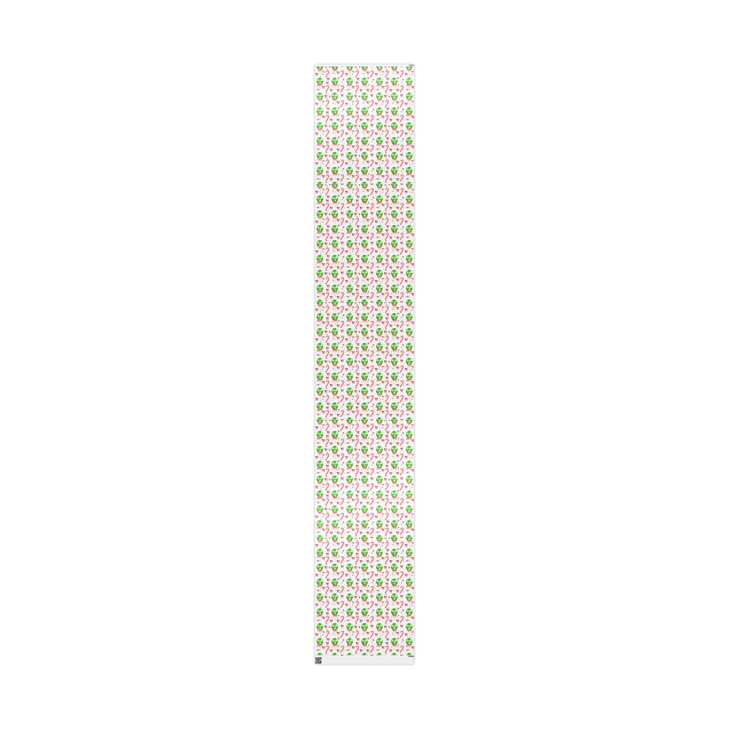 Festive Candy Cane Wrapping Paper : Holiday Gift Wrap with Peppermint Candy & Bow Design, Perfect for Christmas Gifts