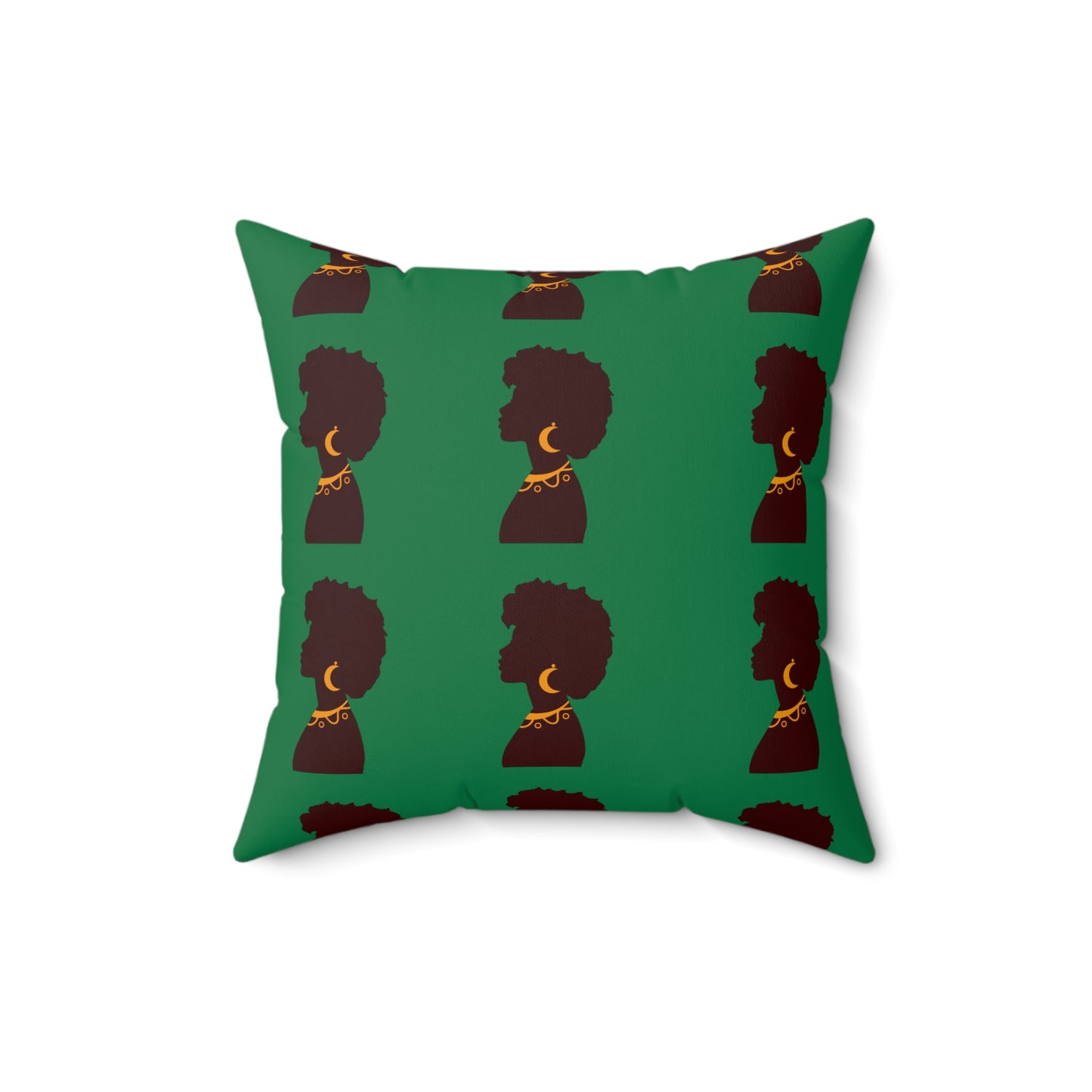 Black Excellence Throw Pillow Afrocentric Home Decor and Gift- Green