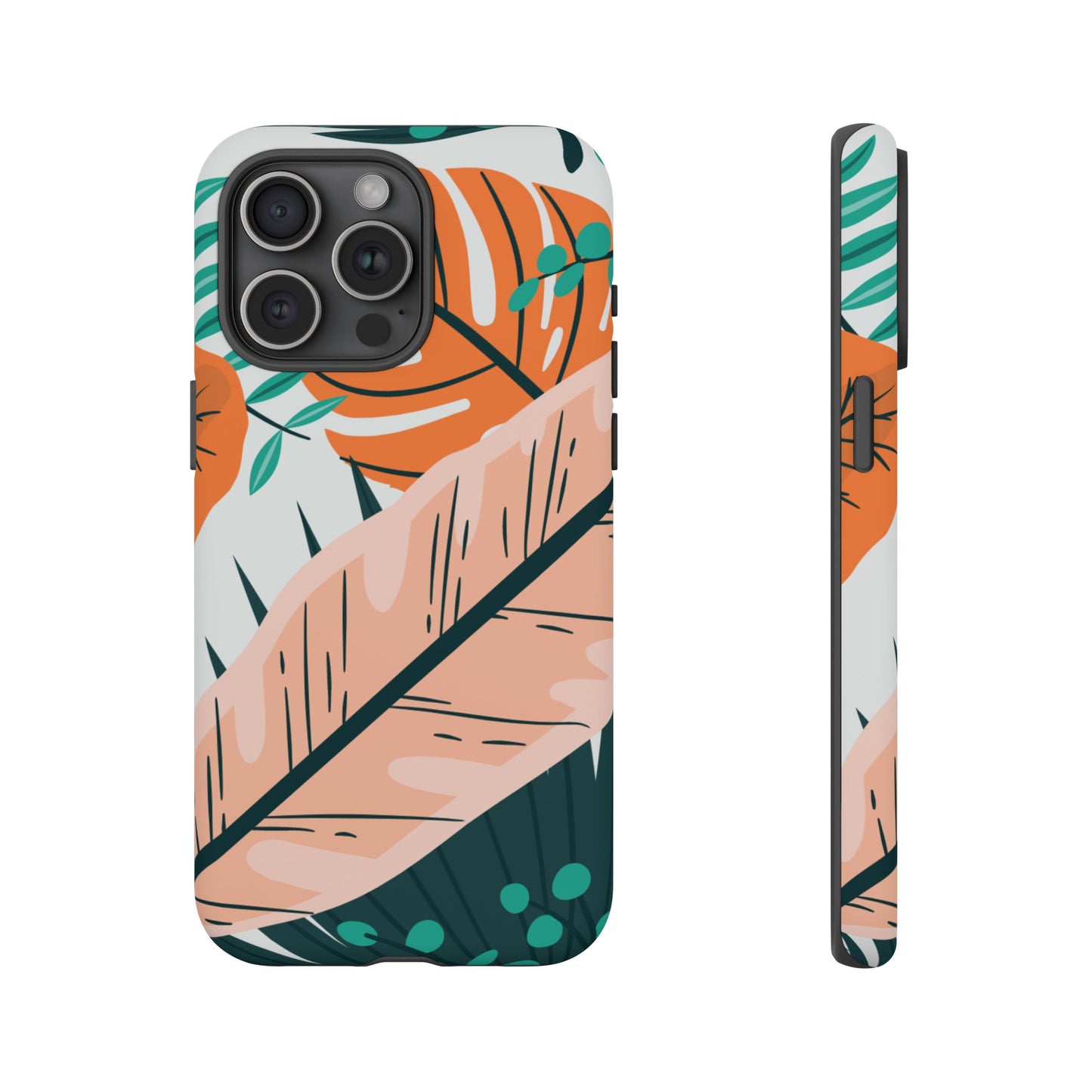 "Vibrant Tropical-Themed Phone Case β Perfect for Summer Adventures! (Fits iPhone 12 to iPhone 15)