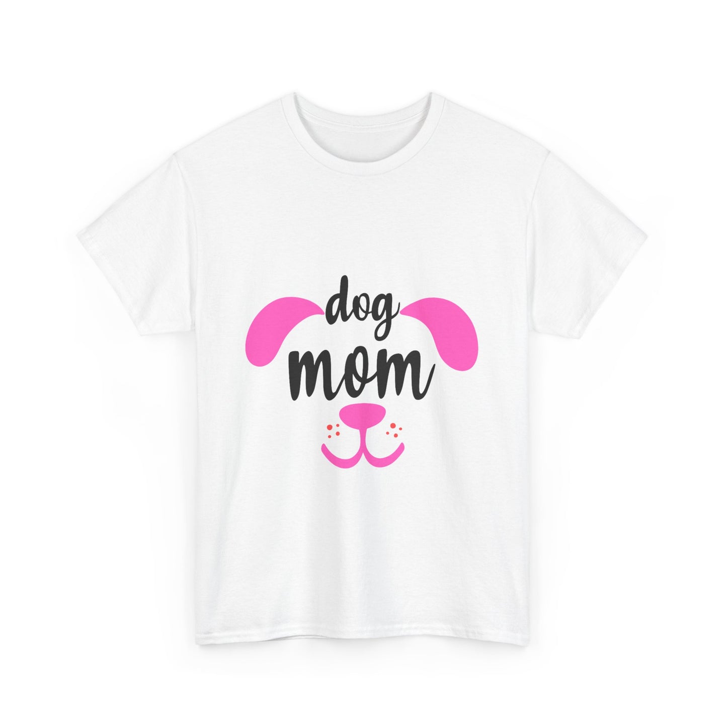 Dog Mom T-Shirt – Cute Pink Pet Lover Graphic Tee | National Dog Day Shirt