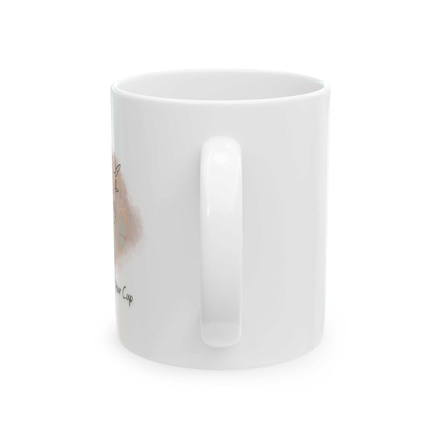 Custom Inspirational Coffee Mug - 'Take Time to Refill Your Cup' Design - Ceramic BPA-Free Gift for Coffee & Tea Lovers