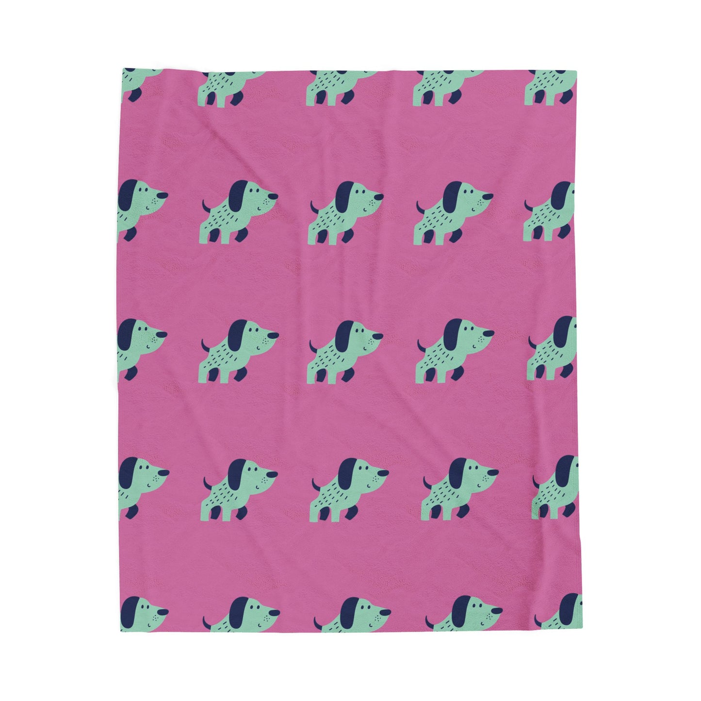 Dachshund Dreams Blanket – Pink Dog Print Plush Throw for Dog Lovers (3 Sizes)