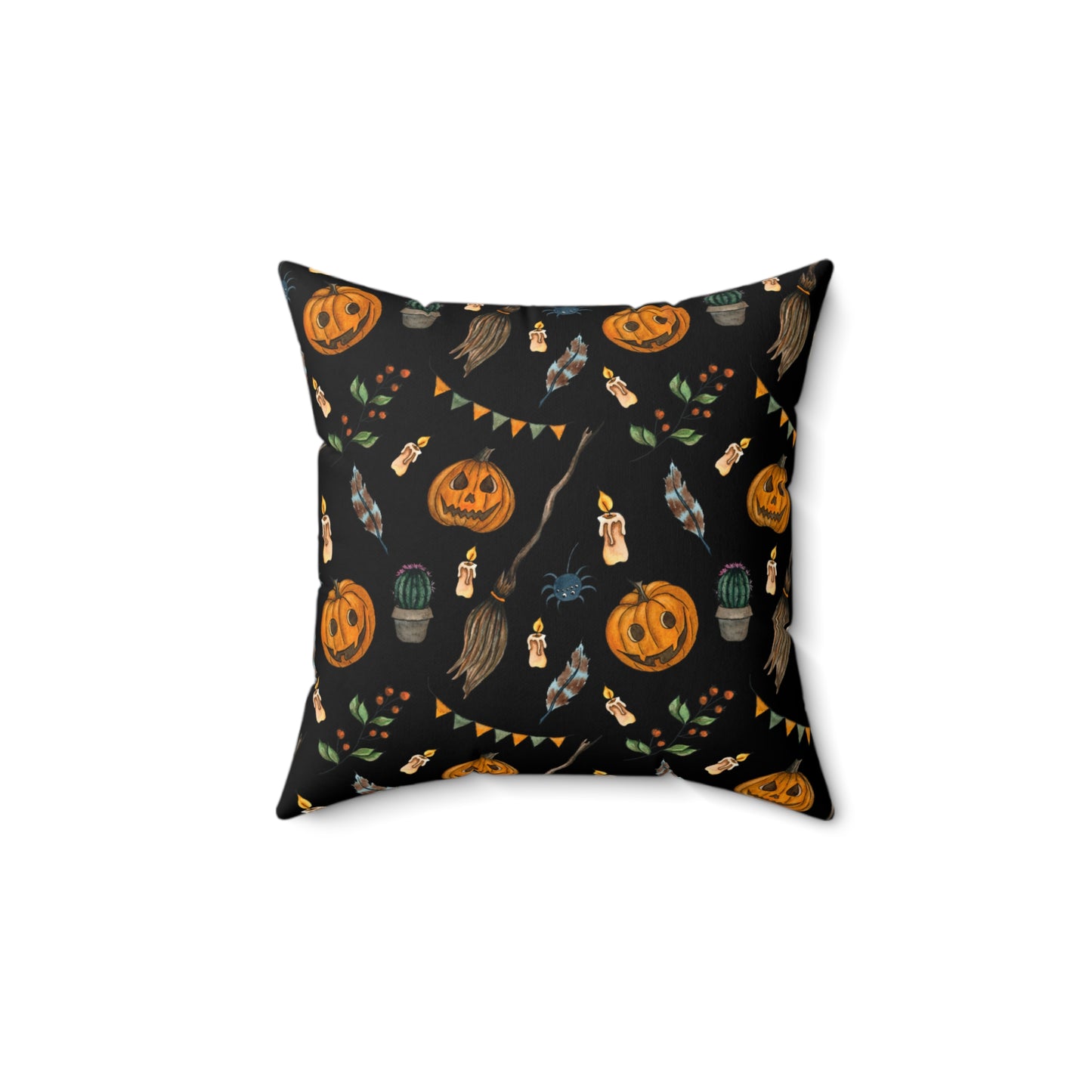 Festive Black Halloween Pillow | Fun & Playful Design for Cozy Nights and Halloween Parties!