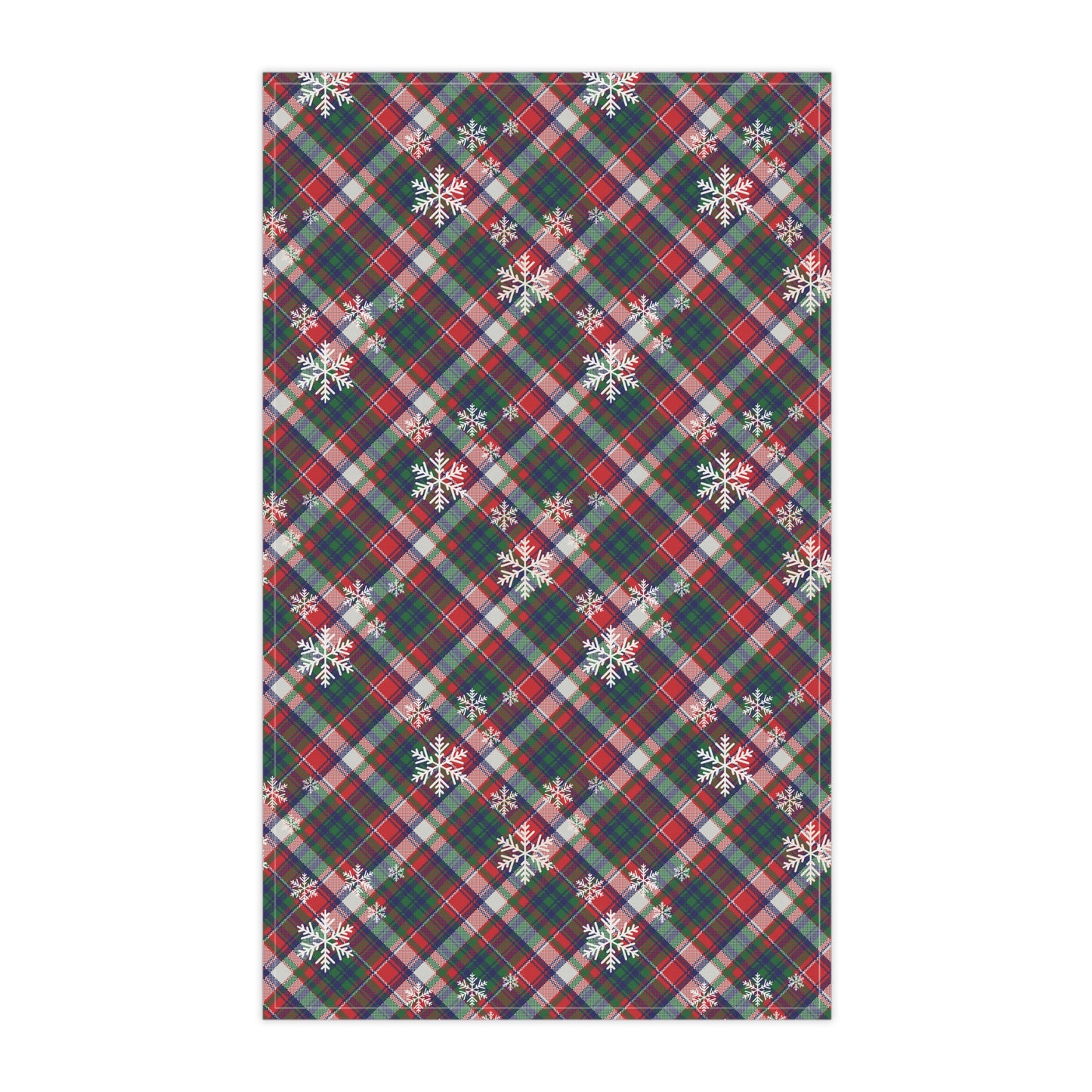 Festive Plaid Christmas Kitchen Towel | Holiday Kitchen Decor