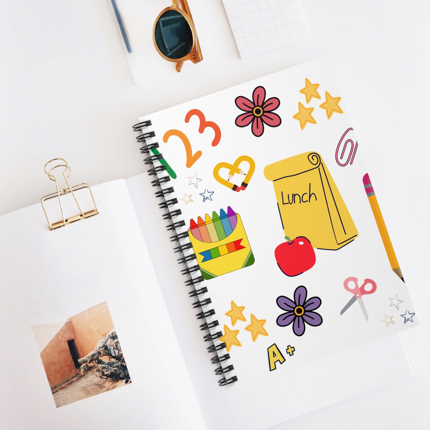Lunchbox Love Spiral Notebook – Cute School Supplies Journal for Moms, Teachers, & Students | 6x8 Ruled Back-to-School Notebook