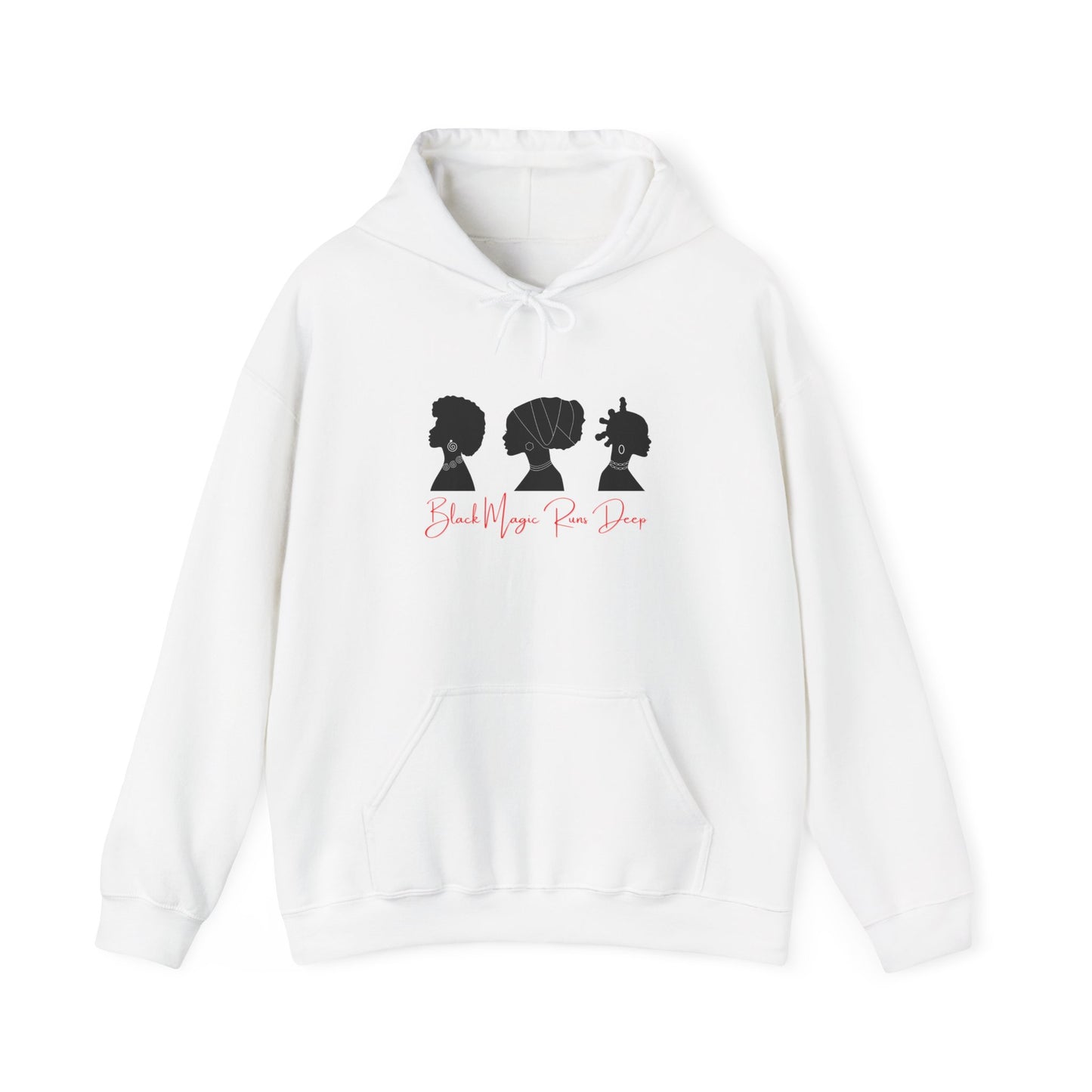 Black Magic Runs Deep Hoodie | Unisex Heavy Blend Sweatshirt | Empowerment Apparel