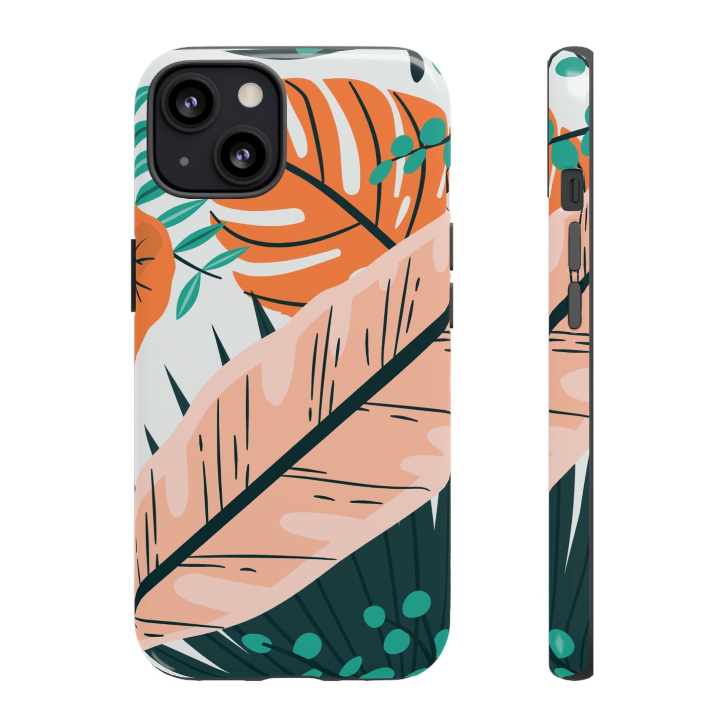"Vibrant Tropical-Themed Phone Case β Perfect for Summer Adventures! (Fits iPhone 12 to iPhone 15)