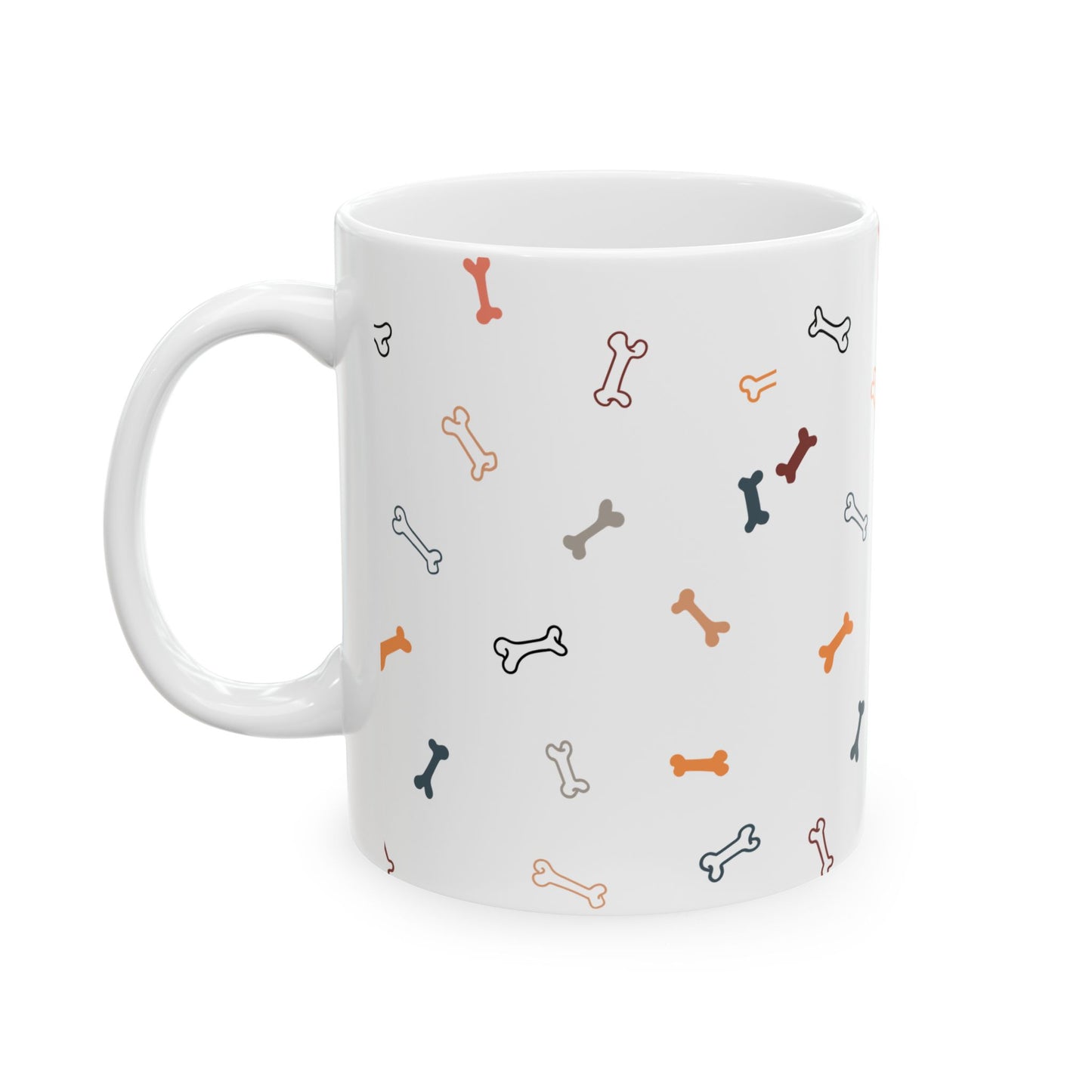 Dog Bone Coffee Mug – Cute Ceramic Pet Lover’s Gift, 11oz & 15oz