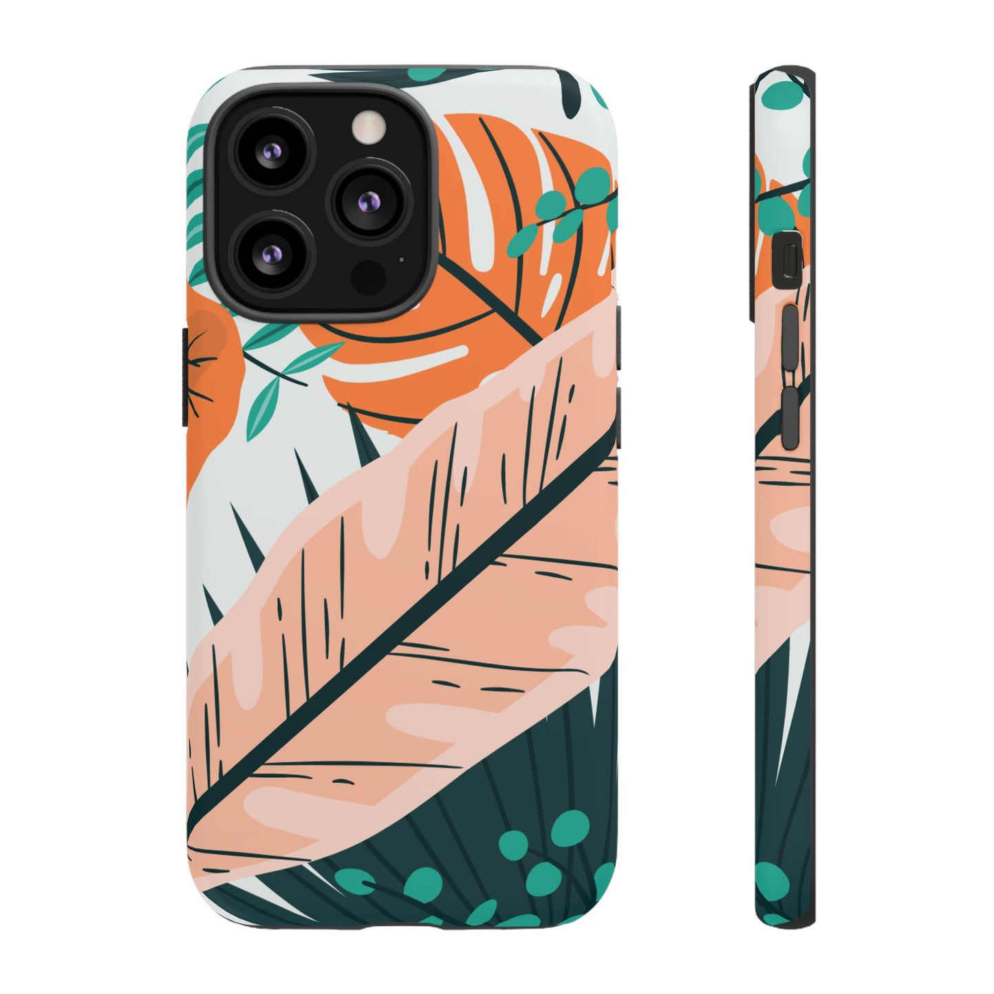 "Vibrant Tropical-Themed Phone Case β Perfect for Summer Adventures! (Fits iPhone 12 to iPhone 15)