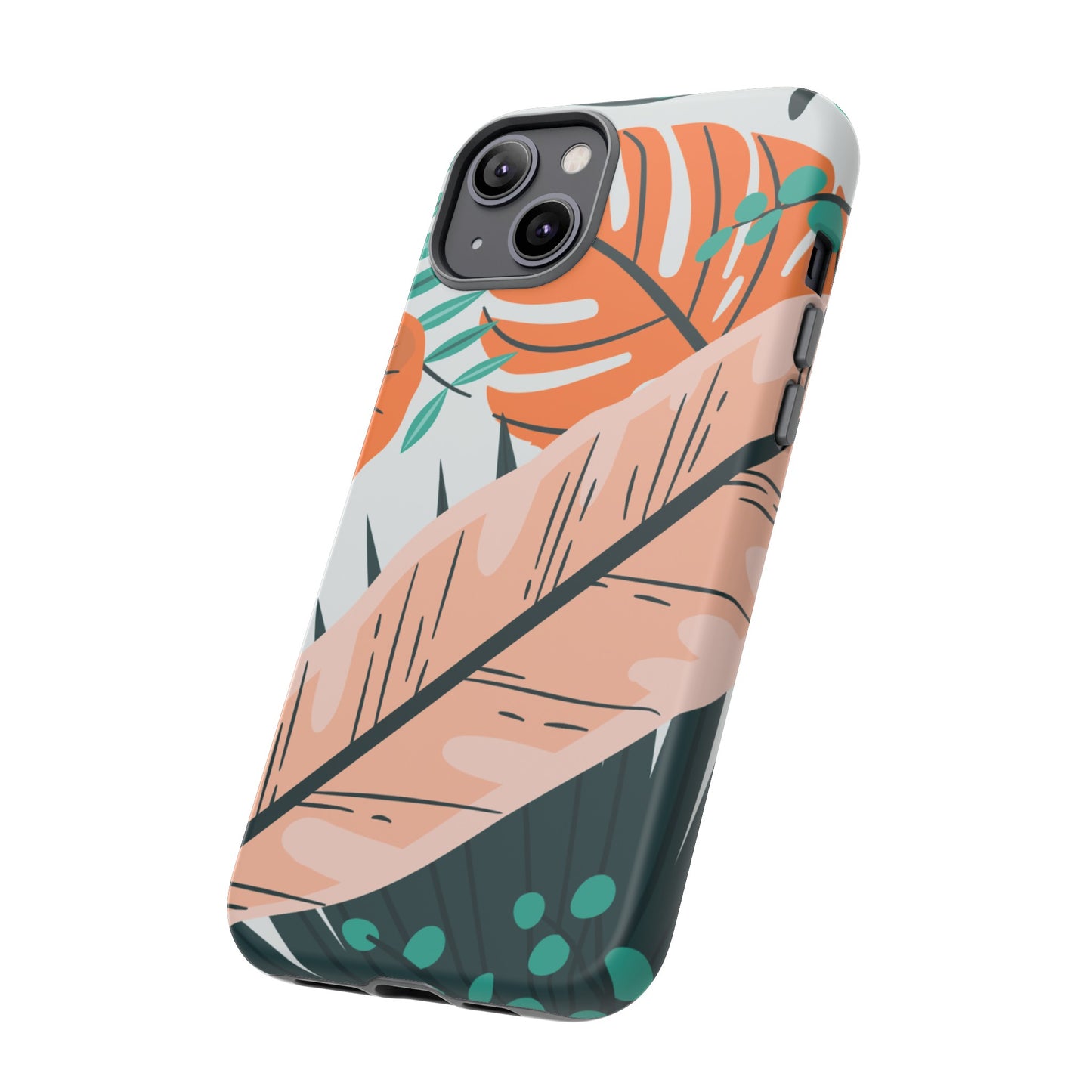 "Vibrant Tropical-Themed Phone Case β Perfect for Summer Adventures! (Fits iPhone 12 to iPhone 15)
