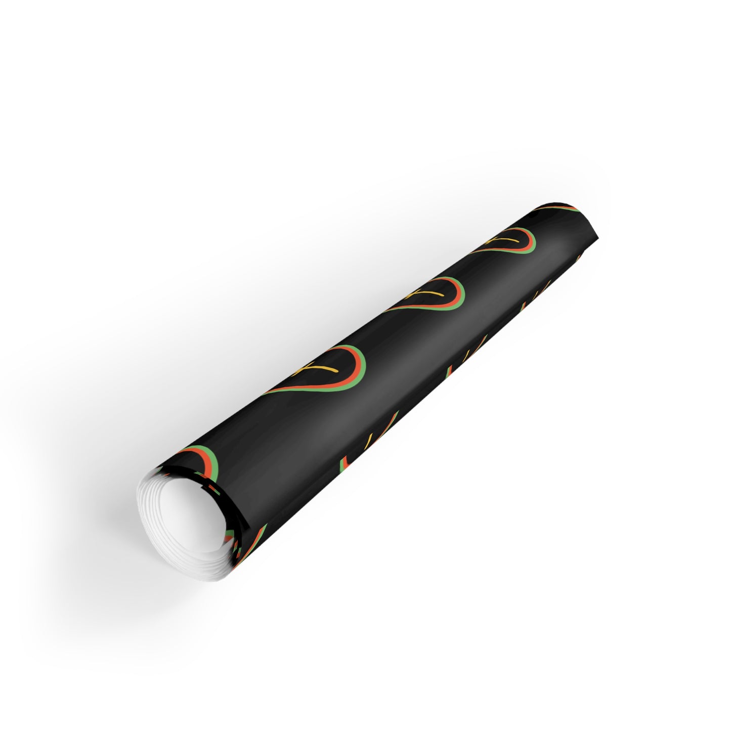Black Afrocentric Gift Wrap | Ankh Symbol | Kwanzaa Gift Wrap Roll | Premium Recyclable Holiday Gift Paper | African Inspired Decor