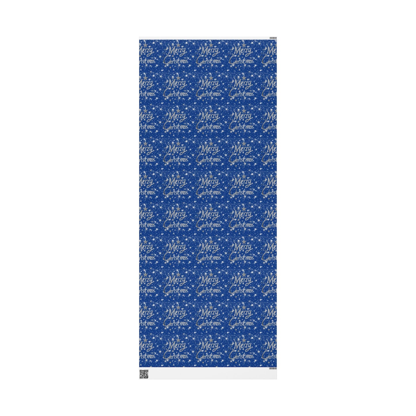 Luxurious Blue & Silver Christmas Wrapping Paper : Elegant Starry Night Design, Premium Eco-Friendly Holiday Gift Wrap