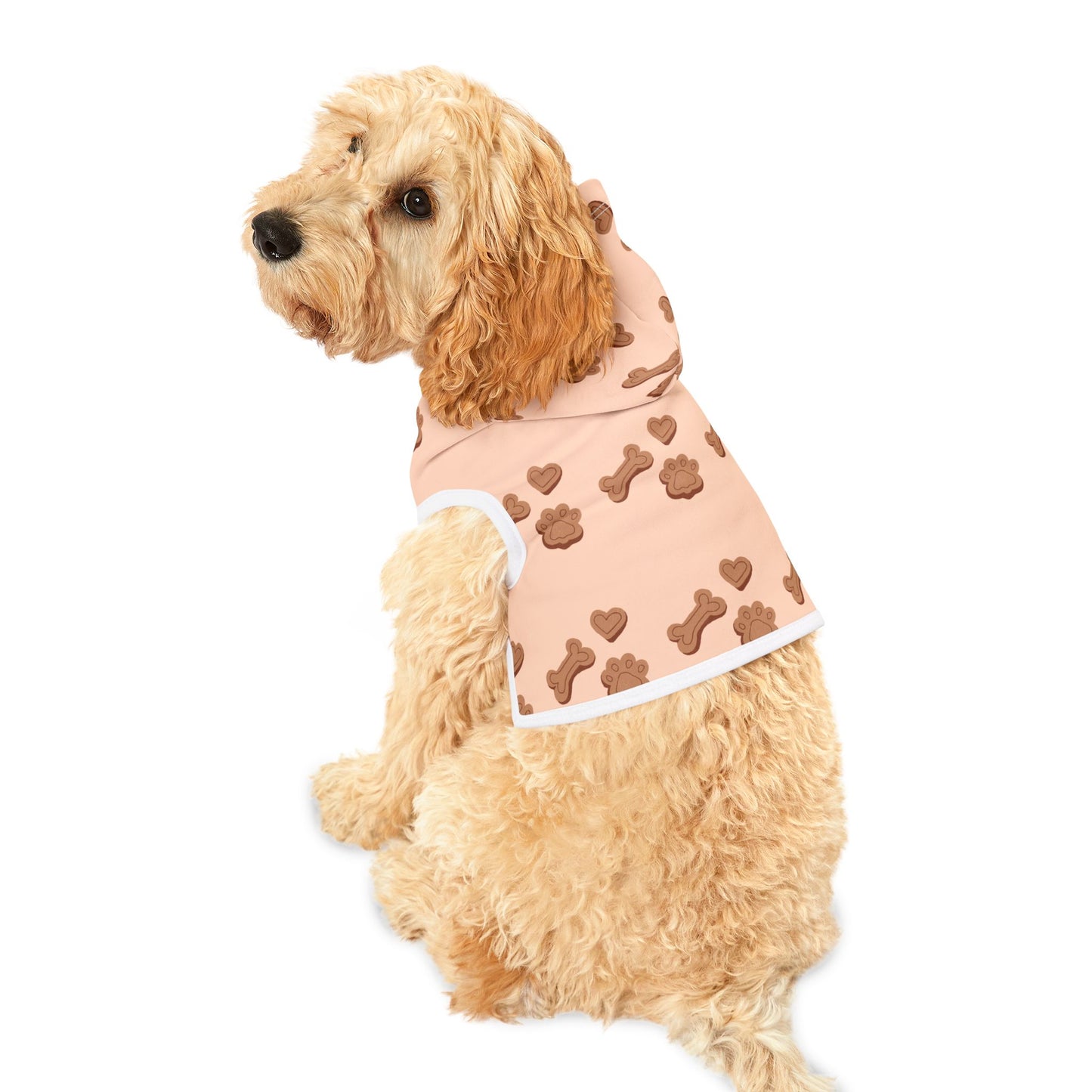 Dog Bone & Paw Print Hoodie – Cozy Custom Pet Sweatshirt for Stylish Pups