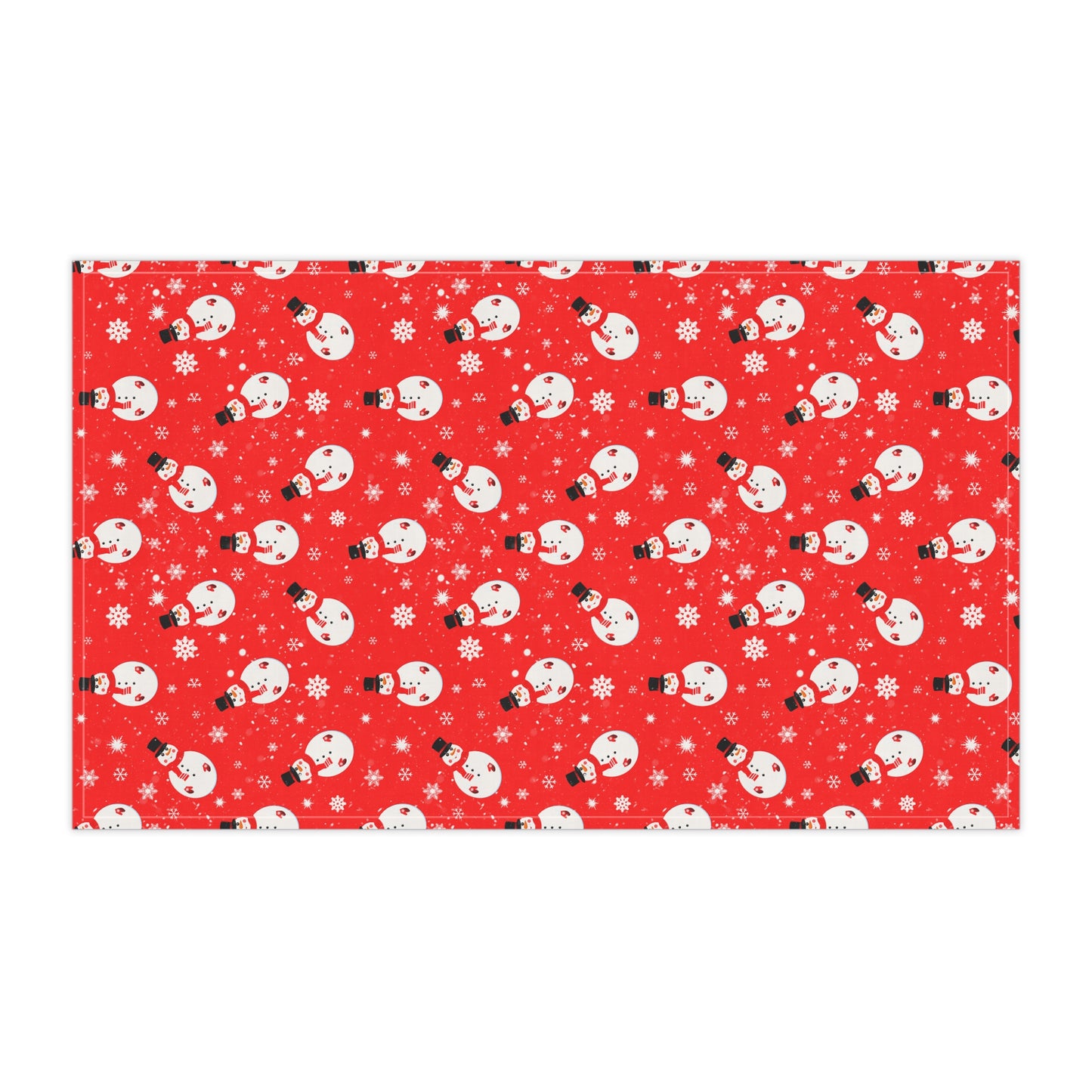 Snowman Christmas Kitchen Towel | Festive Winter Holiday Decor