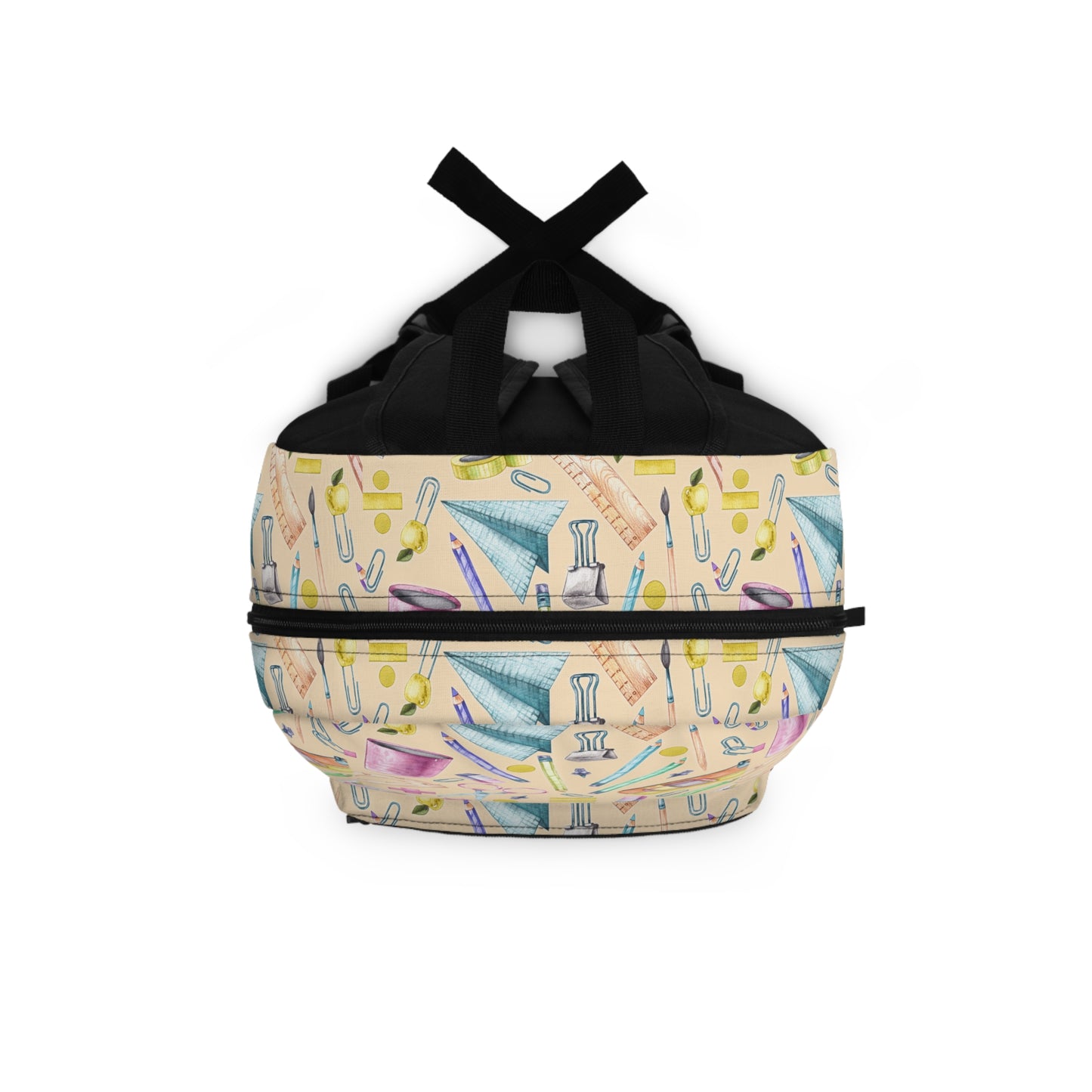Back-to-School Supplies Print Backpack – Durable & Stylish Bookbag for Kids, Teens & Teachers