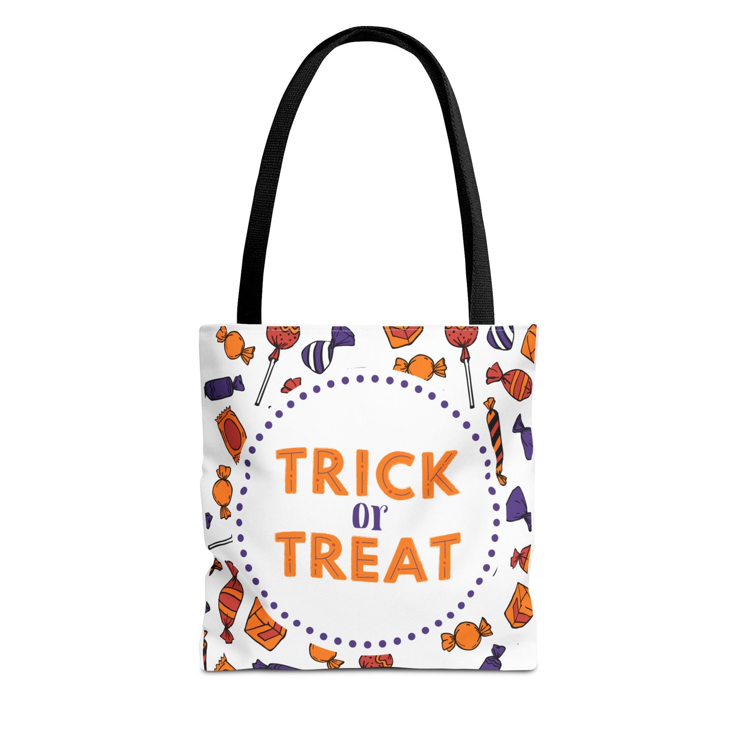 Personalized Halloween Trick or Treat Bag | Custom Kids Tote with Candy Design | Reusable Halloween Candy Collection Bag