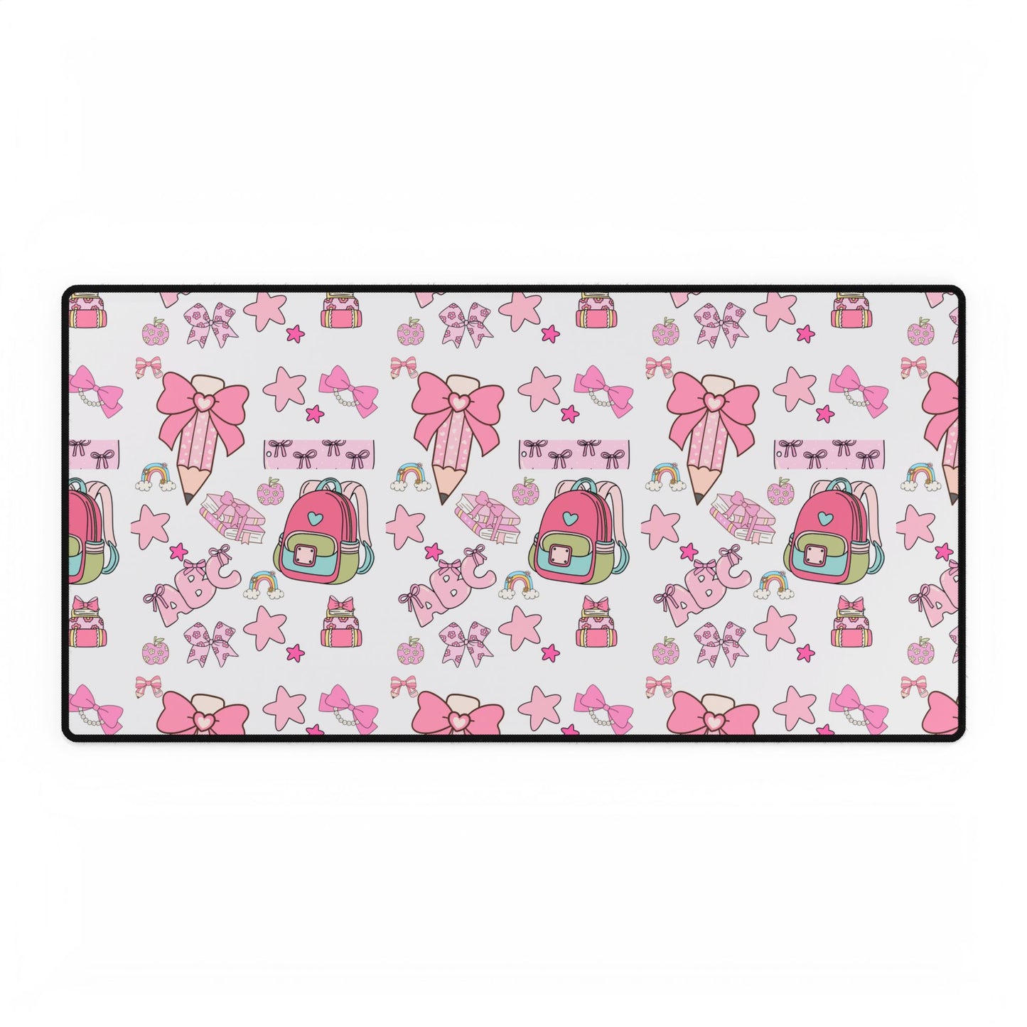 Kawaii Back-to-School Desk Mat – Anti-Slip, Pink Aesthetic Workspace Essential