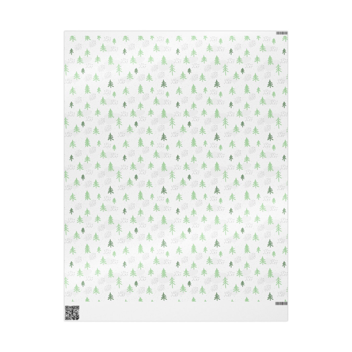 Minimalist Evergreen Wrapping Paper : Modern Holiday Gift Wrap with Simple Green Tree Design, Perfect for Christmas Gifts
