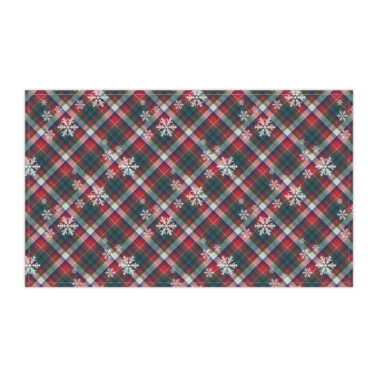 Festive Plaid Christmas Kitchen Towel | Holiday Kitchen Decor