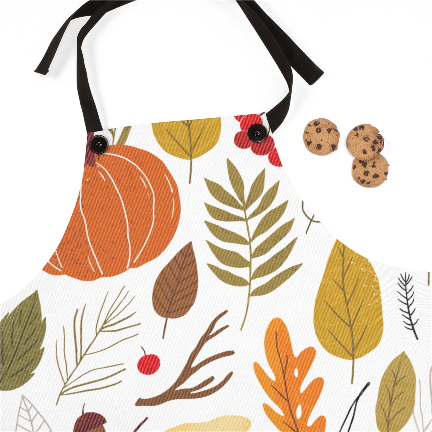 Rustic Thanksgiving Apron | Stylish Autumn Cooking Apron with Pockets | Perfect Gift for Fall Cooking Lovers