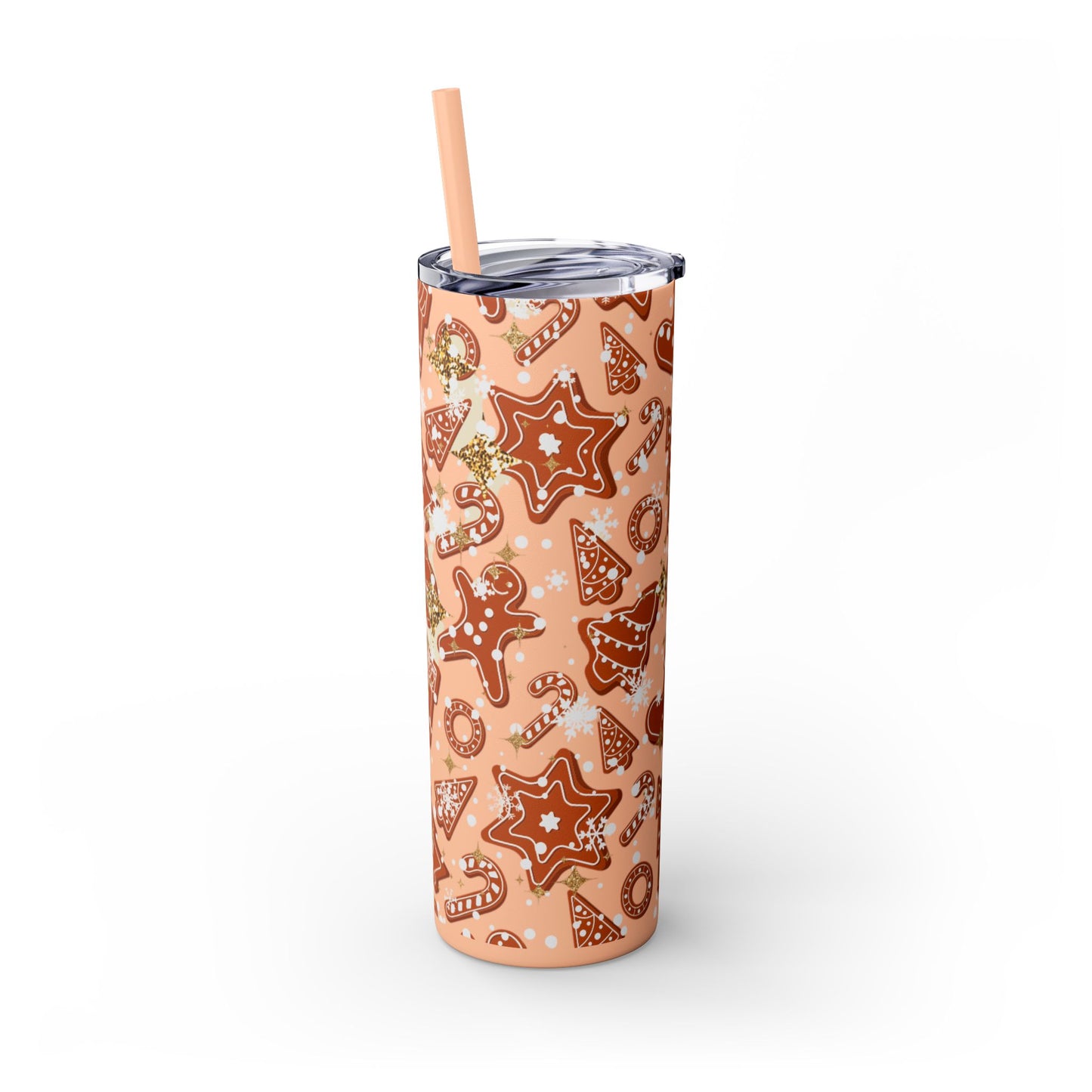 Gingerbread Cookie Holiday Tumbler 20oz | Festive Insulated Drinkware