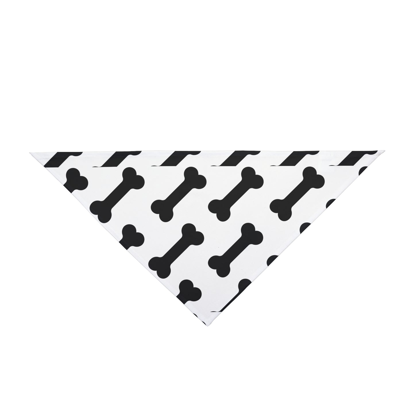 Dog Bandana - Bone Print Pet Scarf for Small Medium Large Dogs Cute Dog Accessory for National Dog Day