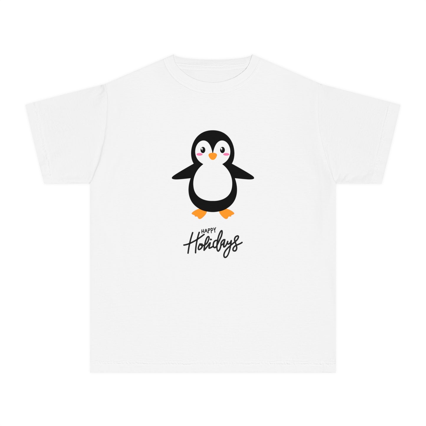 Holiday Penguin Kids Shirt : Matching Family Christmas Pajama Set Soft 100% Cotton Youth Tee Comfortable & Durable for Everyday Wear