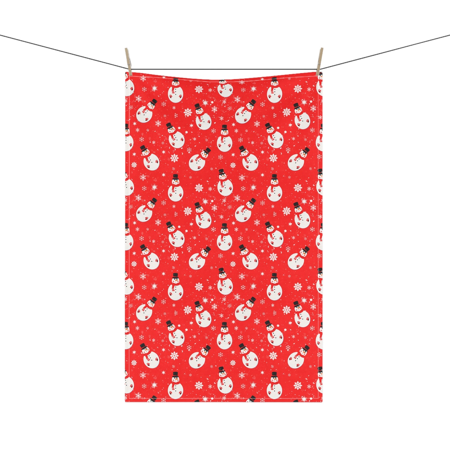 Snowman Christmas Kitchen Towel | Festive Winter Holiday Decor