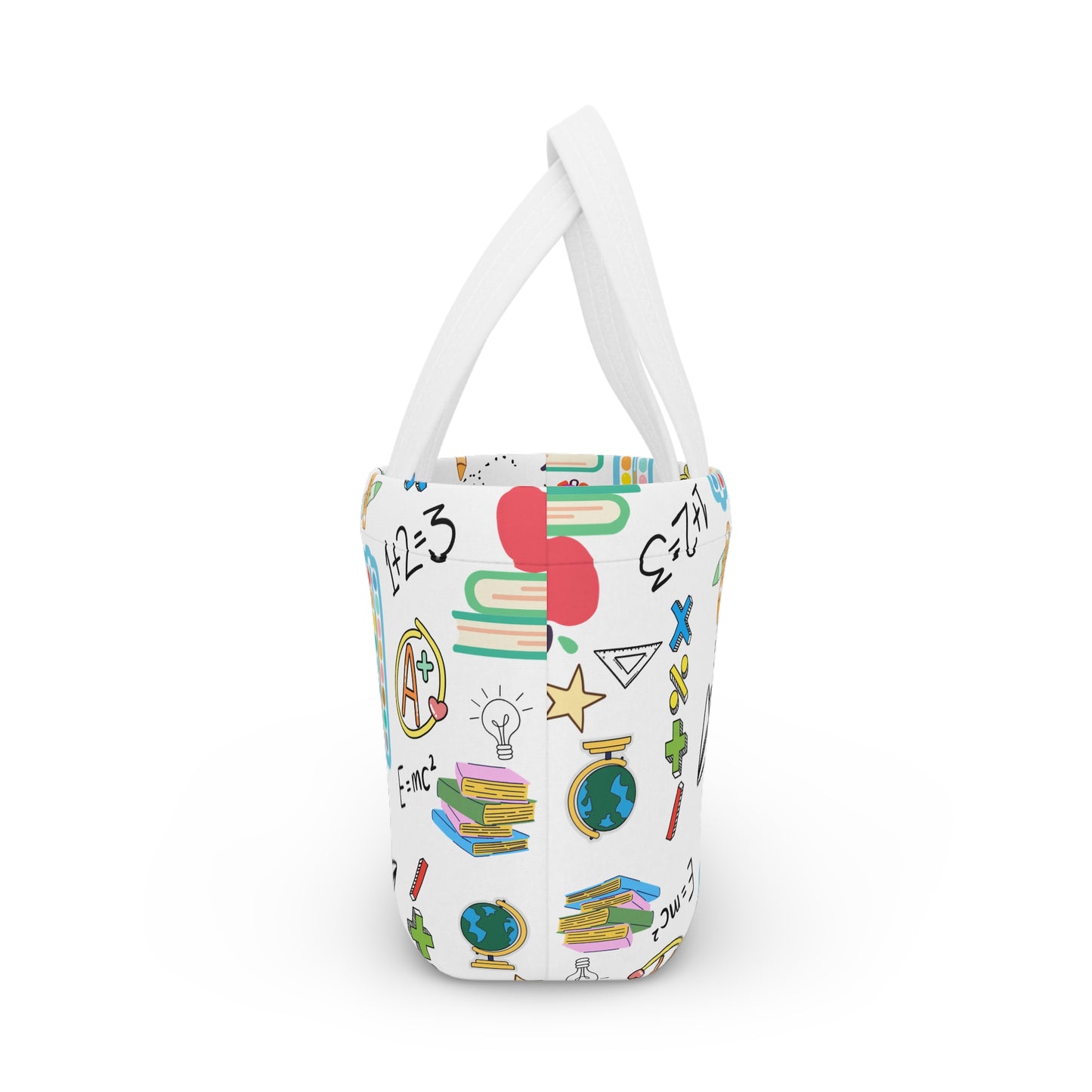 Back to School Lunch Bag – Fun Classroom Print Tote for Teachers, Moms & Students | Insulated Neoprene, Lightweight & Durable