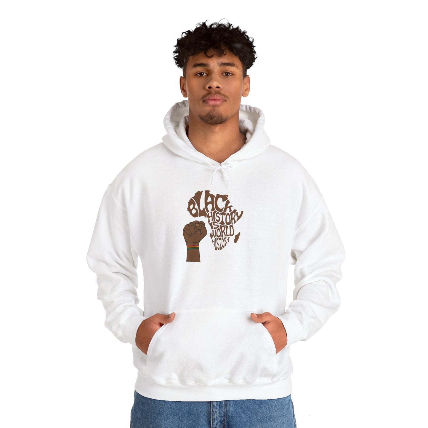 Black History Is World History Unisex Hoodie | Heavy Blend Hooded Sweatshirt