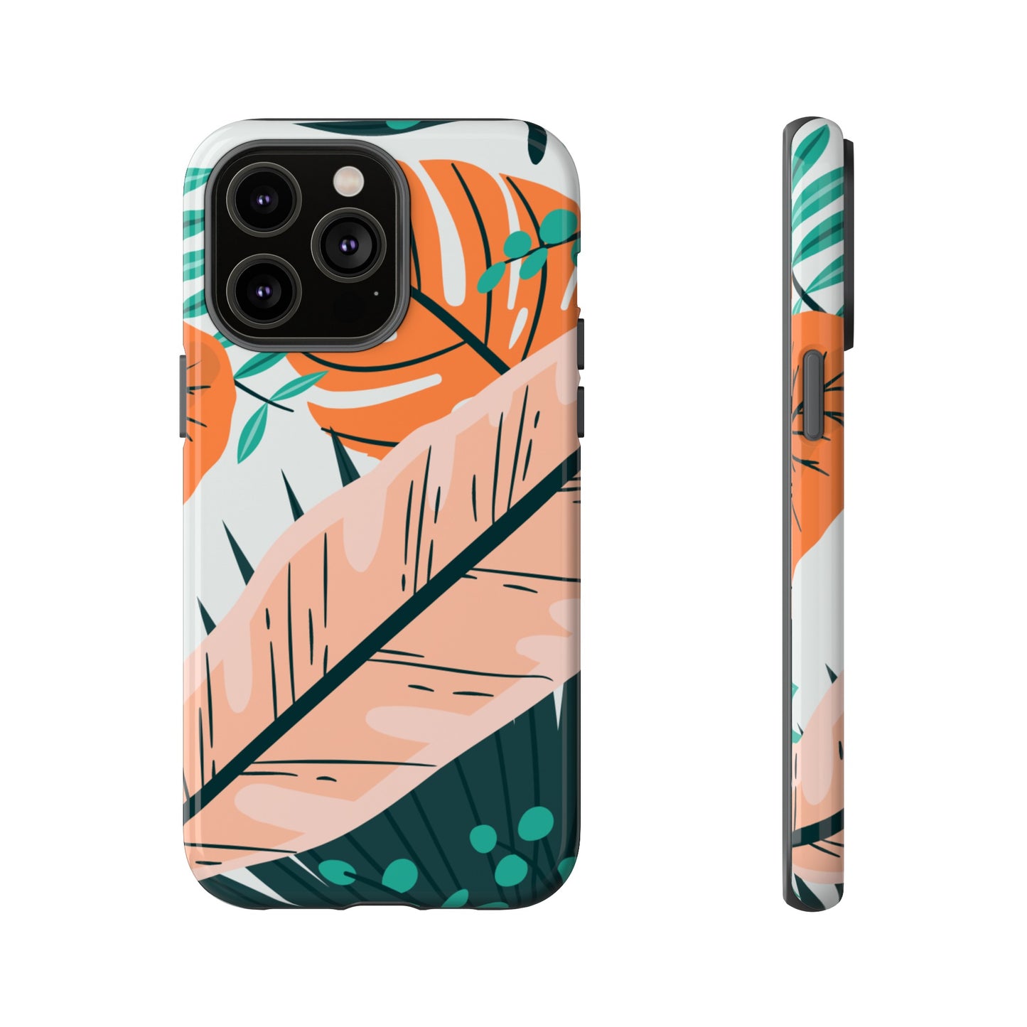 "Vibrant Tropical-Themed Phone Case β Perfect for Summer Adventures! (Fits iPhone 12 to iPhone 15)