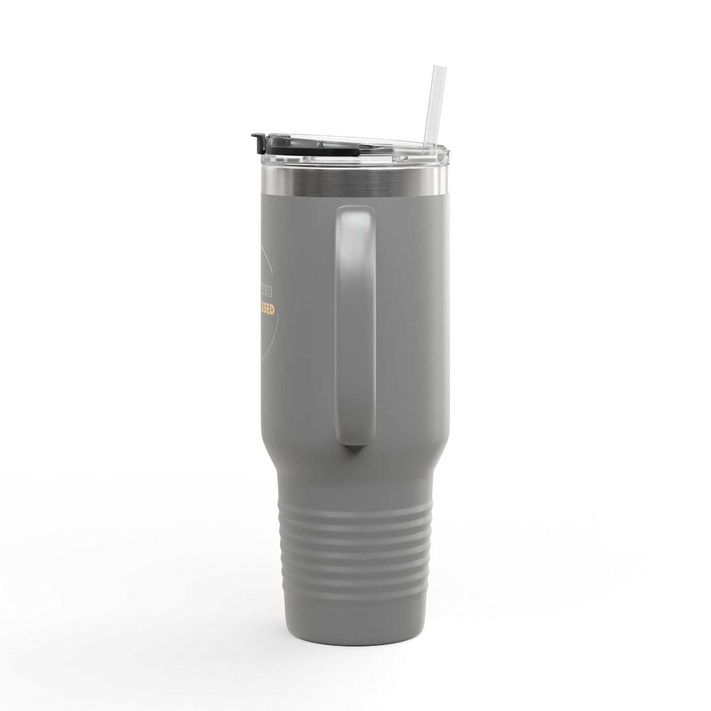 Stay Fresh Stay Focused 40oz Insulated Travel Mug Motivational Stainless-Steel Tumbler for New Years Resolutions Fitness and Hydration Goals