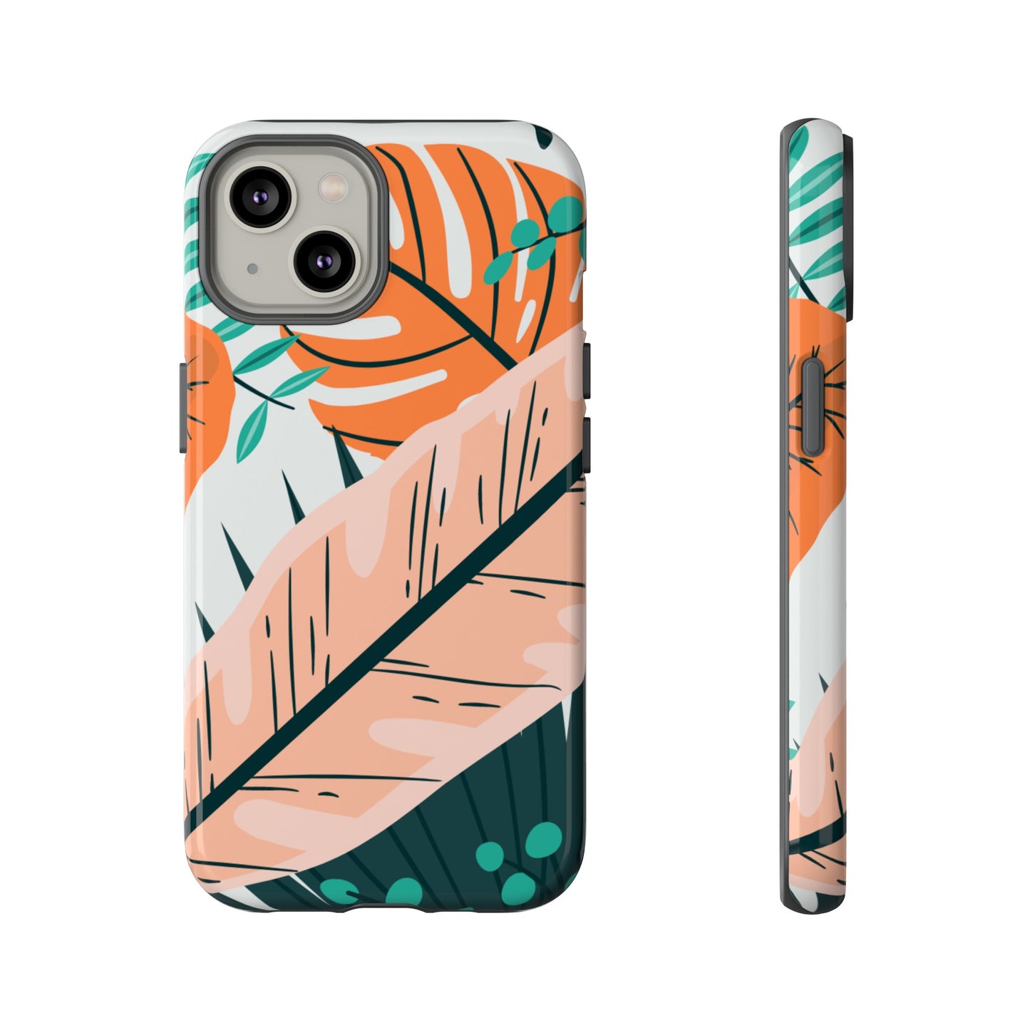 "Vibrant Tropical-Themed Phone Case β Perfect for Summer Adventures! (Fits iPhone 12 to iPhone 15)