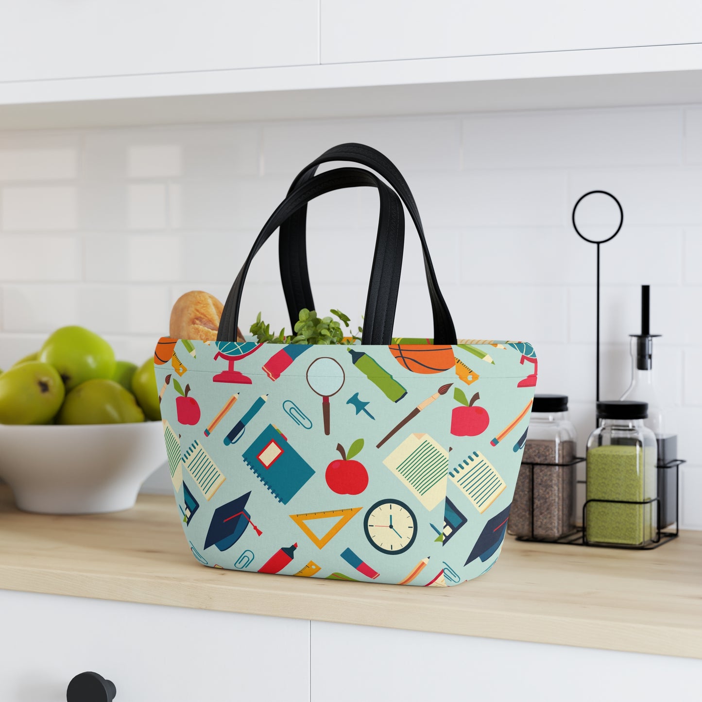 Back-to-School Neoprene Lunch Bag | Cute Teacher Gift | School Supplies for Kids & Moms