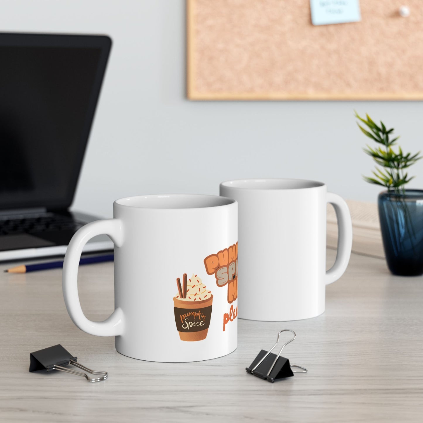 Pumpkin Spice Me Please Mug | Fun Fall Ceramic Coffee Cup | Perfect Gift for Pumpkin Spice Lovers & Cozy Autumn Vibes