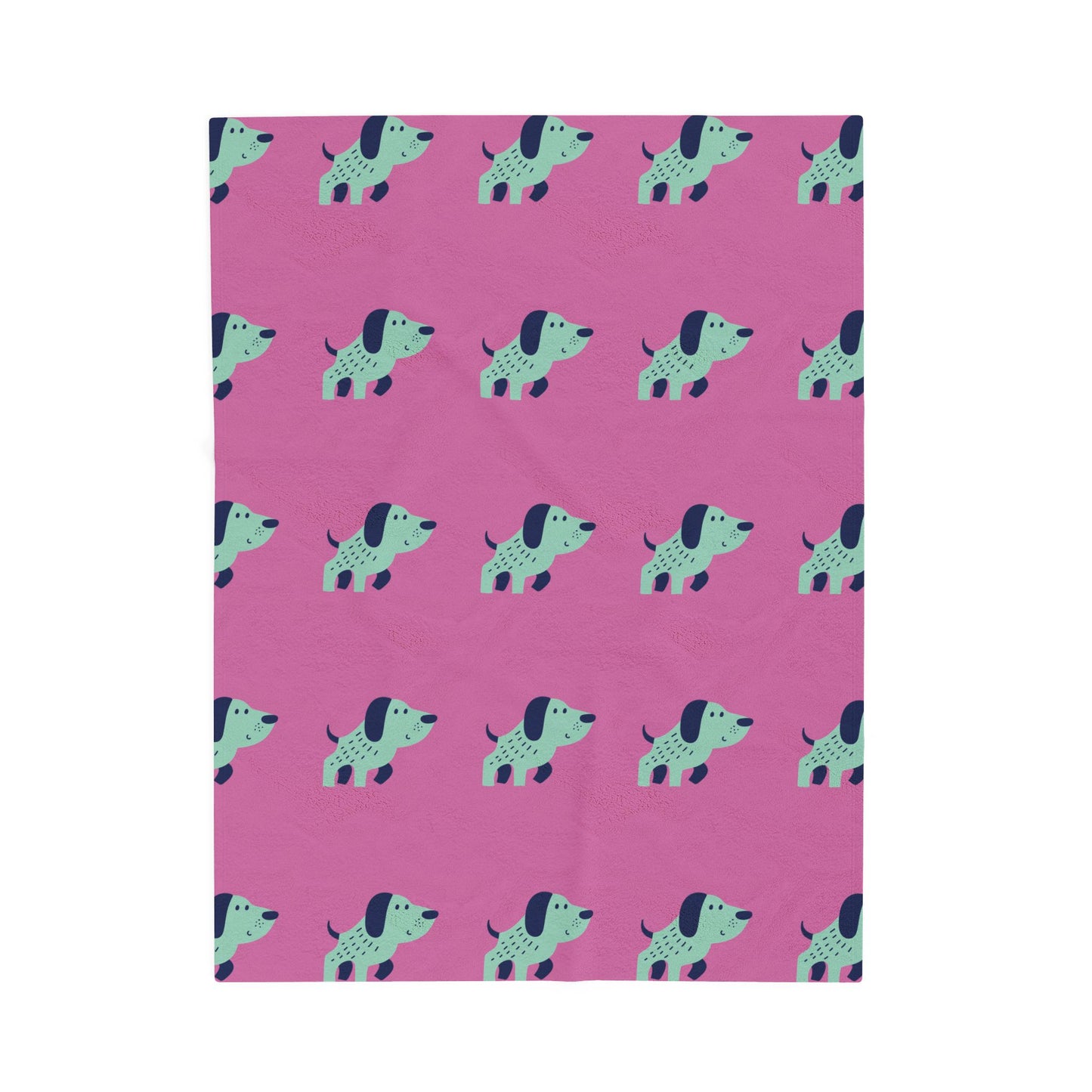 Dachshund Dreams Blanket – Pink Dog Print Plush Throw for Dog Lovers (3 Sizes)