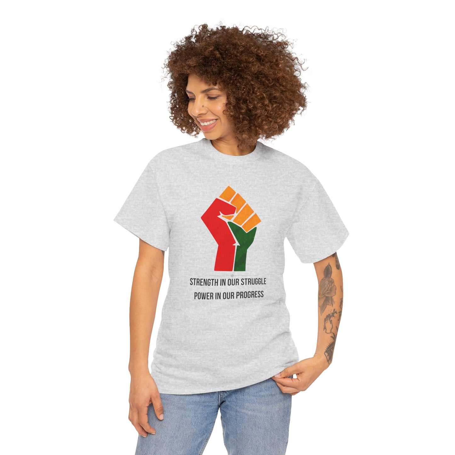 Black History Month T-Shirt Strength in Our Struggle Power in Our Progress | African American Pride Shirt Pan-African Black Excellence