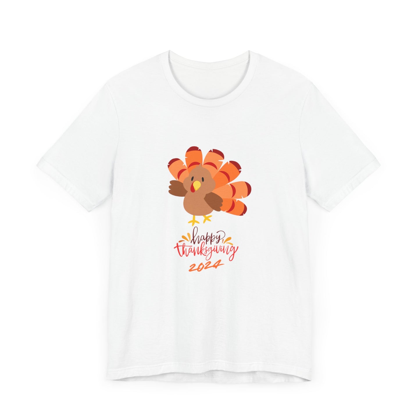 Happy Thanksgiving 2024 Turkey T-Shirt | Family Matching Holiday Tee | Cute Friendsgiving Outfit