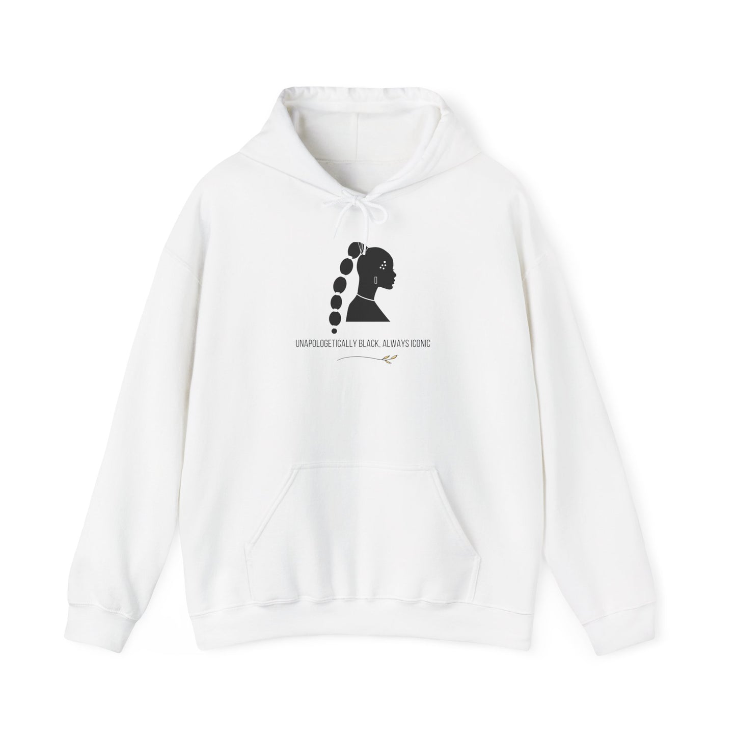 Unapologetically Black, Always Iconic Hoodie | Unisex Heavy Blend Empowerment Sweatshirt