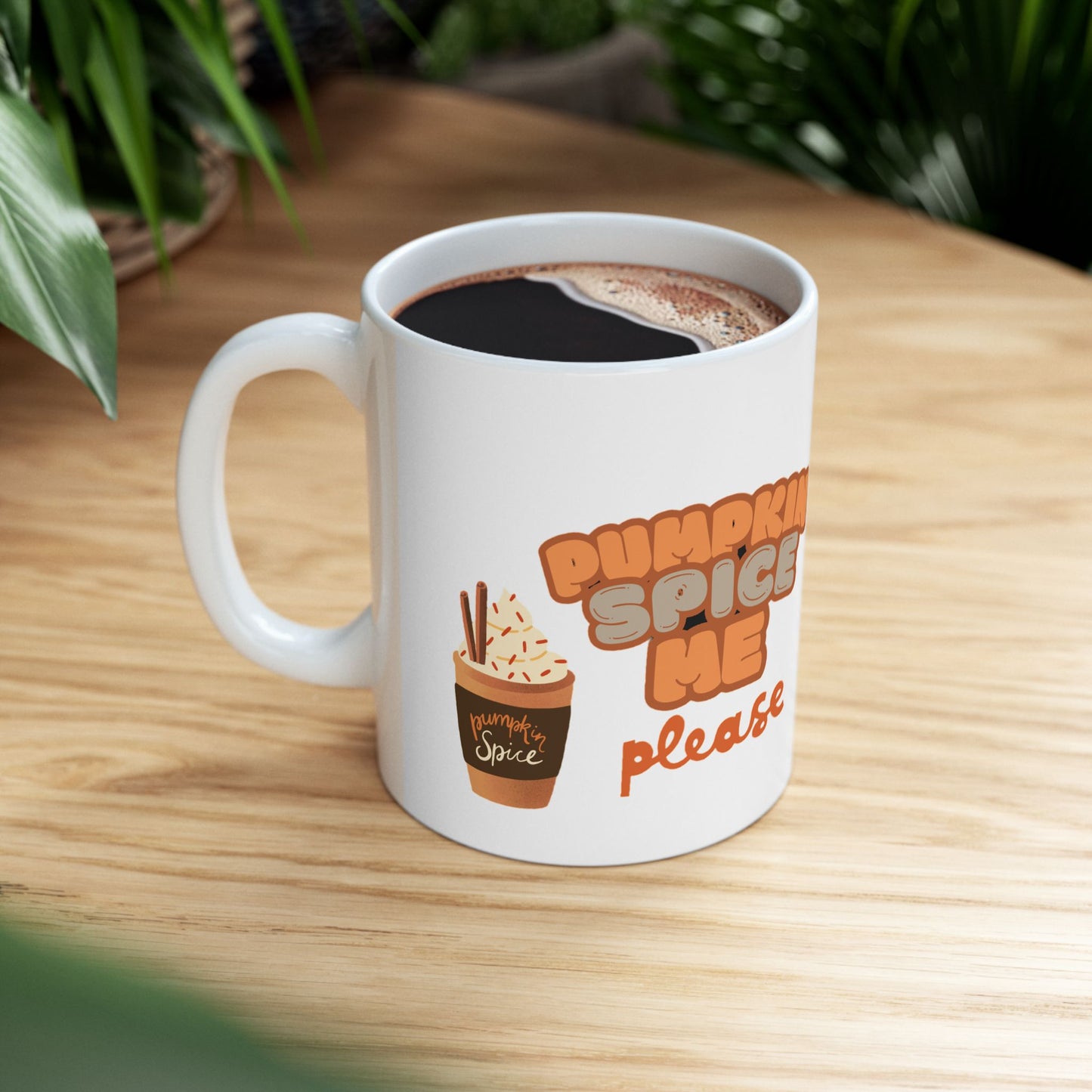 Pumpkin Spice Me Please Mug | Fun Fall Ceramic Coffee Cup | Perfect Gift for Pumpkin Spice Lovers & Cozy Autumn Vibes